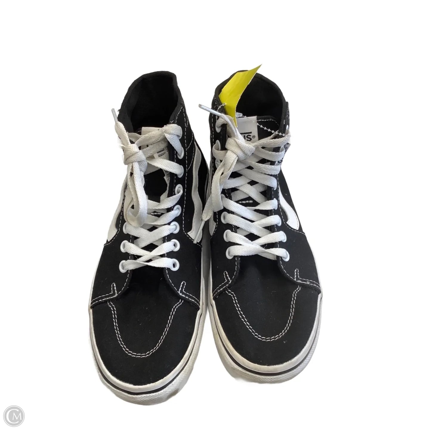 Shoes Heels Platform By Vans In Black & White, Size: 7.5