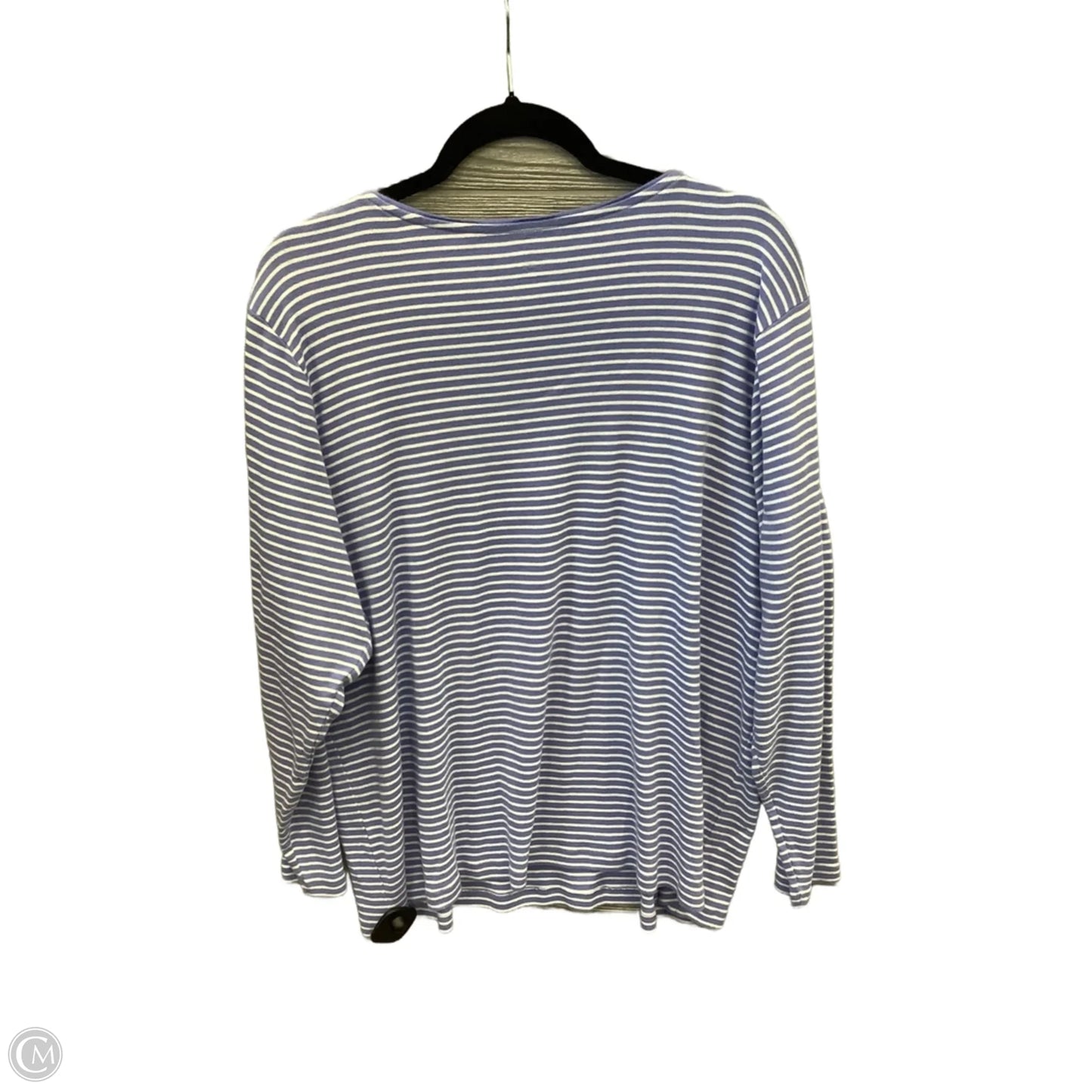 Top Long Sleeve Basic By Cj Banks In Striped Pattern, Size: 2x