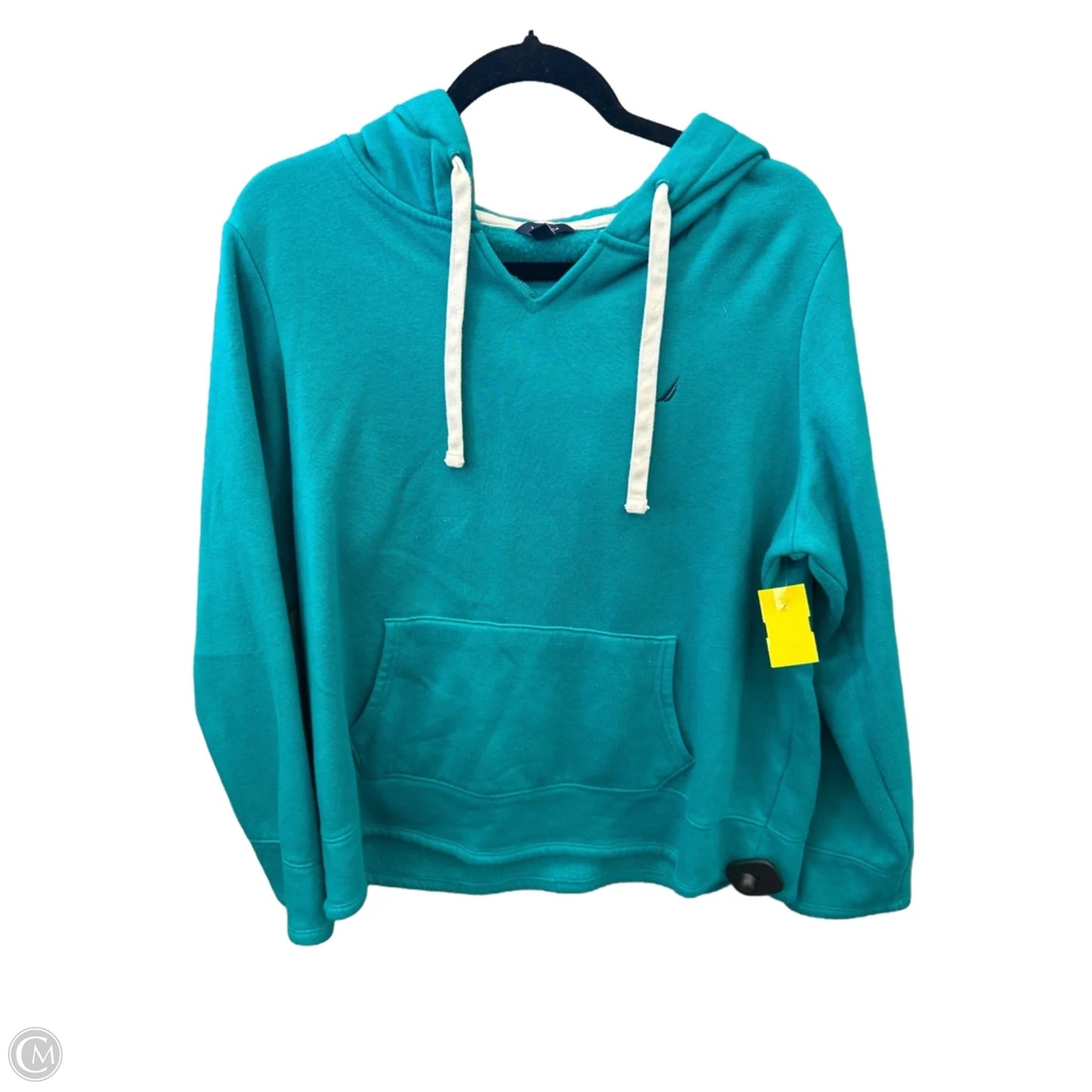 Sweatshirt Hoodie By Nautica In Blue, Size: L