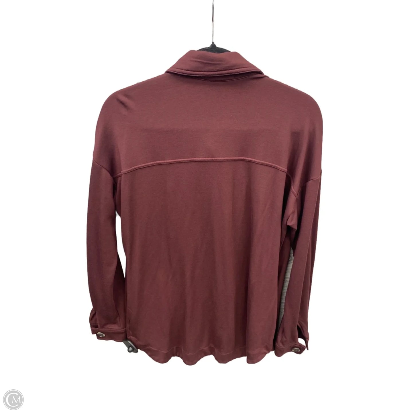Top Long Sleeve By Clothes Mentor In Red, Size: M