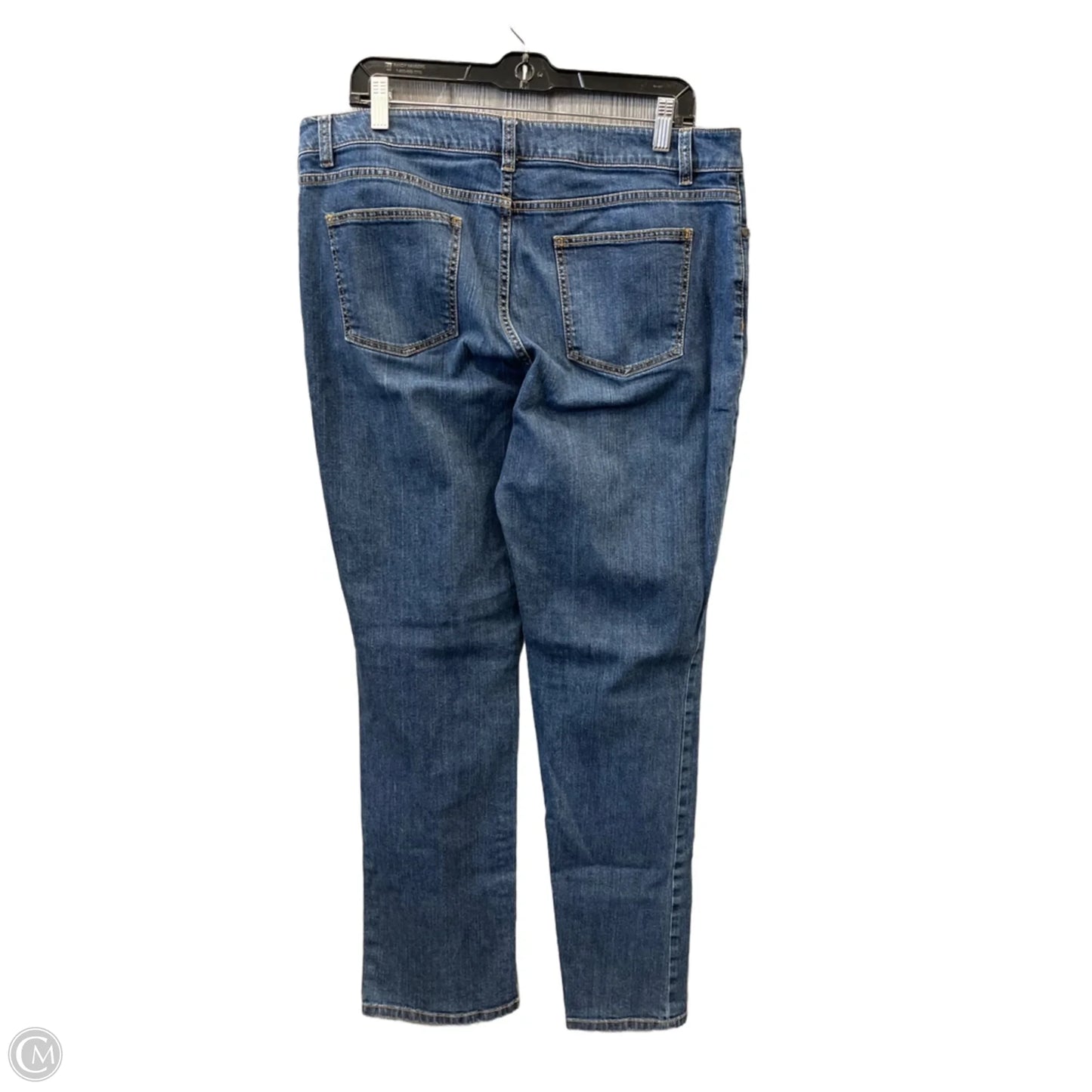 Jeans Straight By Clothes Mentor In Blue Denim, Size: 16