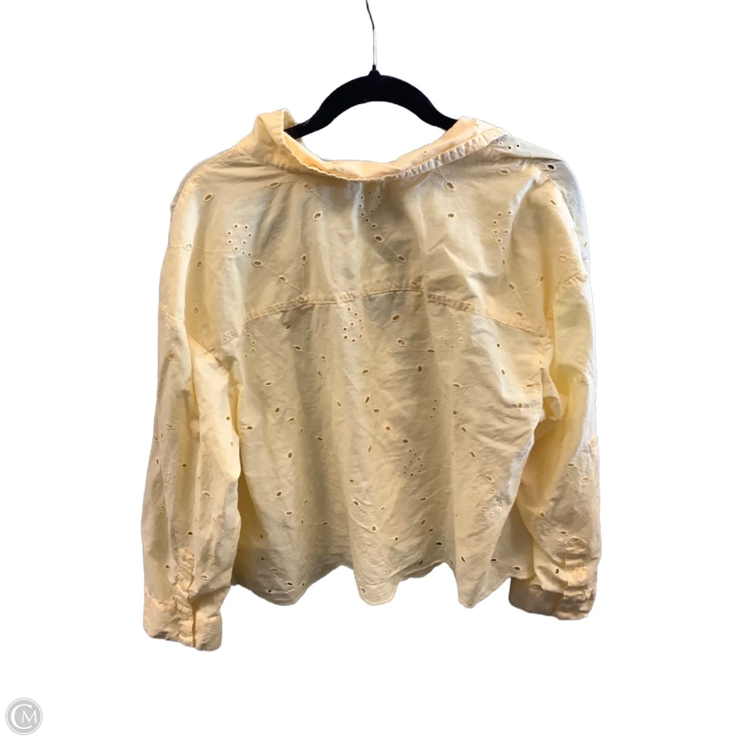 Top Long Sleeve By A New Day In Yellow, Size: Xxl