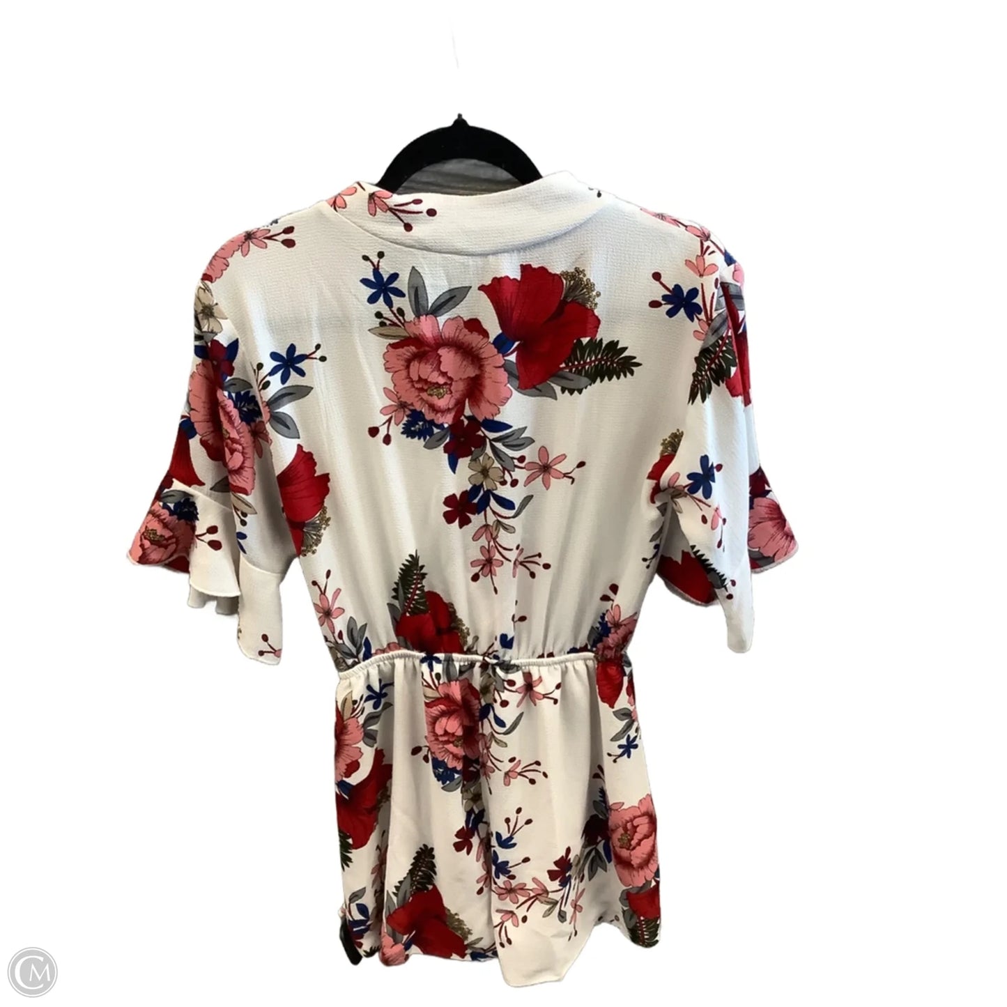 Blouse Short Sleeve By Clothes Mentor In Floral Print, Size: M