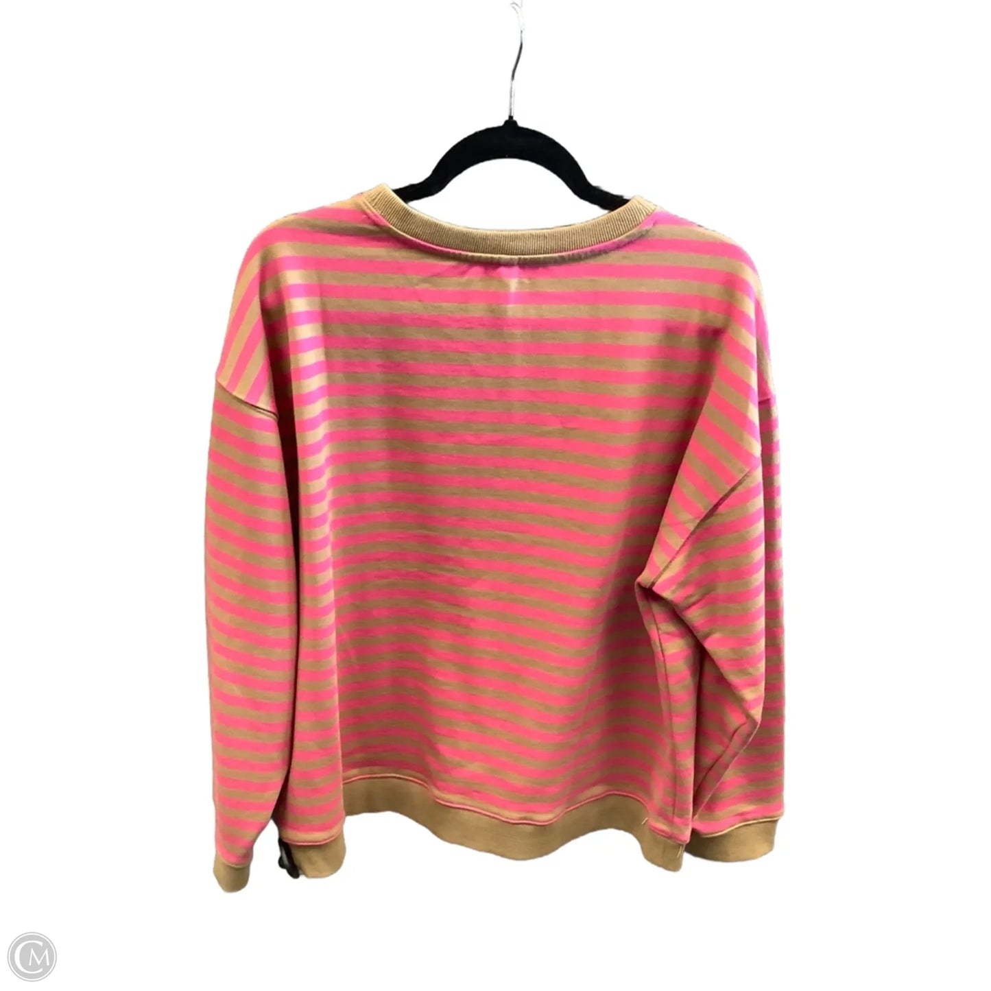 Sweatshirt Crewneck By Wishlist In Striped Pattern, Size: L