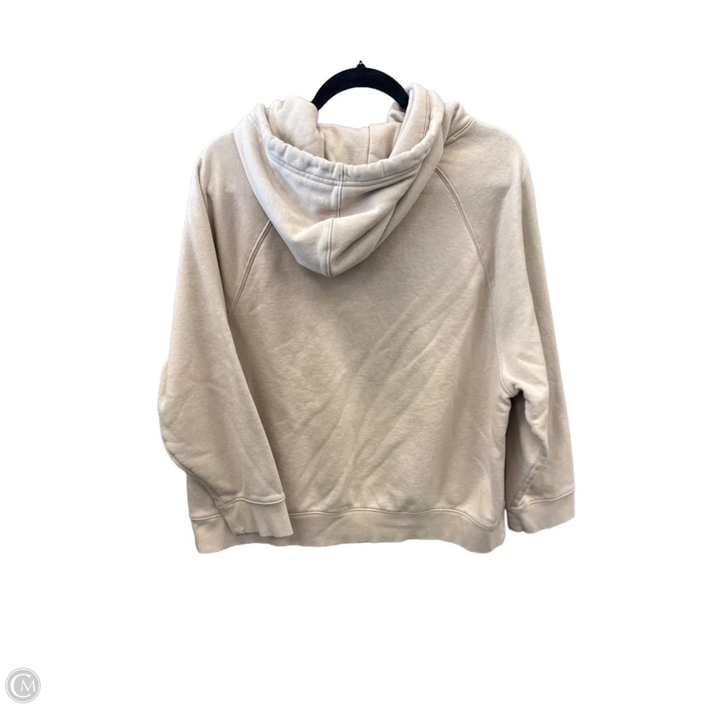 Sweatshirt Hoodie By Old Navy In Tan, Size: L