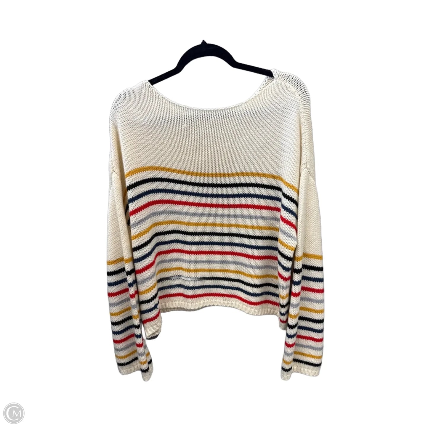 Sweater By Clothes Mentor In Striped Pattern, Size: Xl