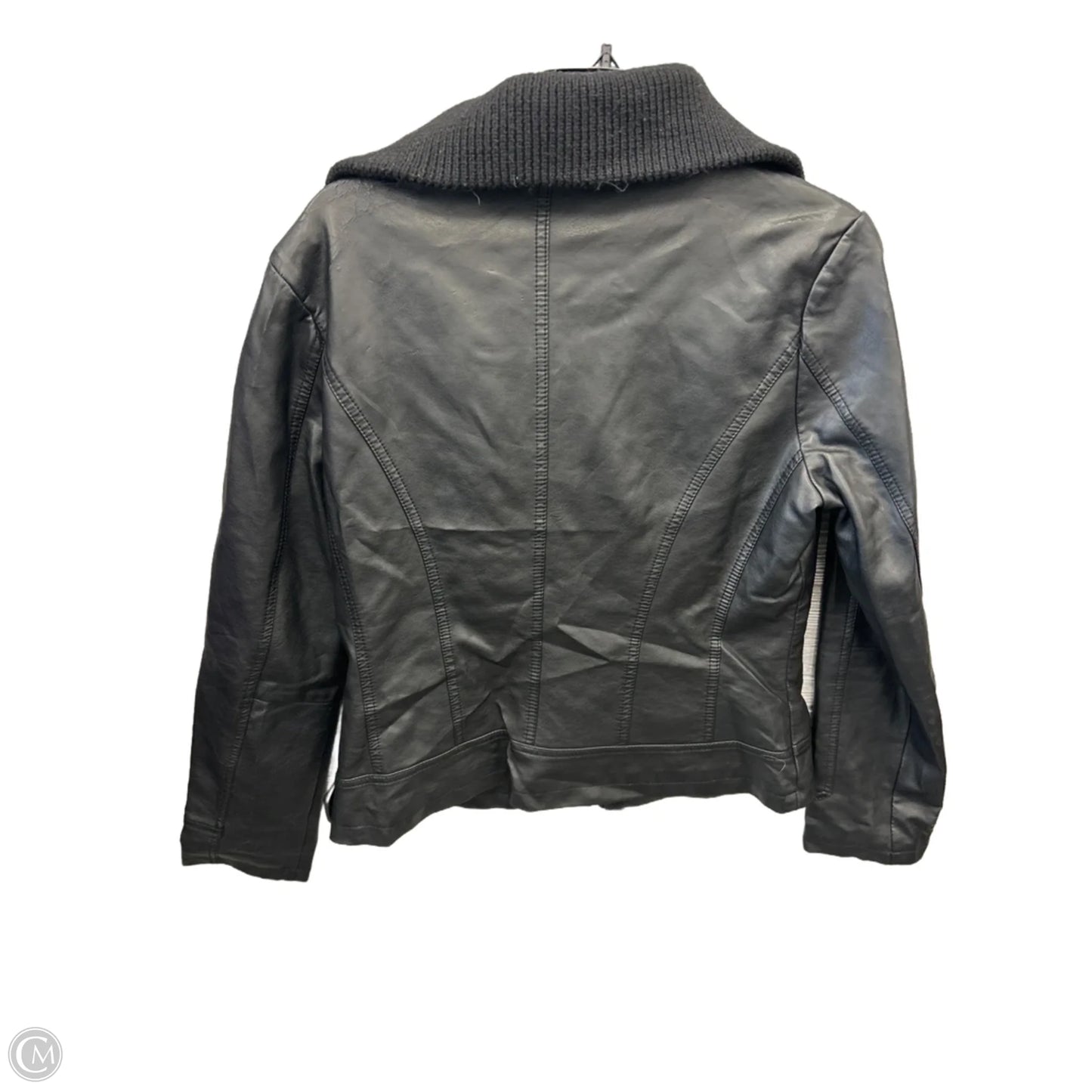 Jacket Moto By Dressbarn In Black, Size: L