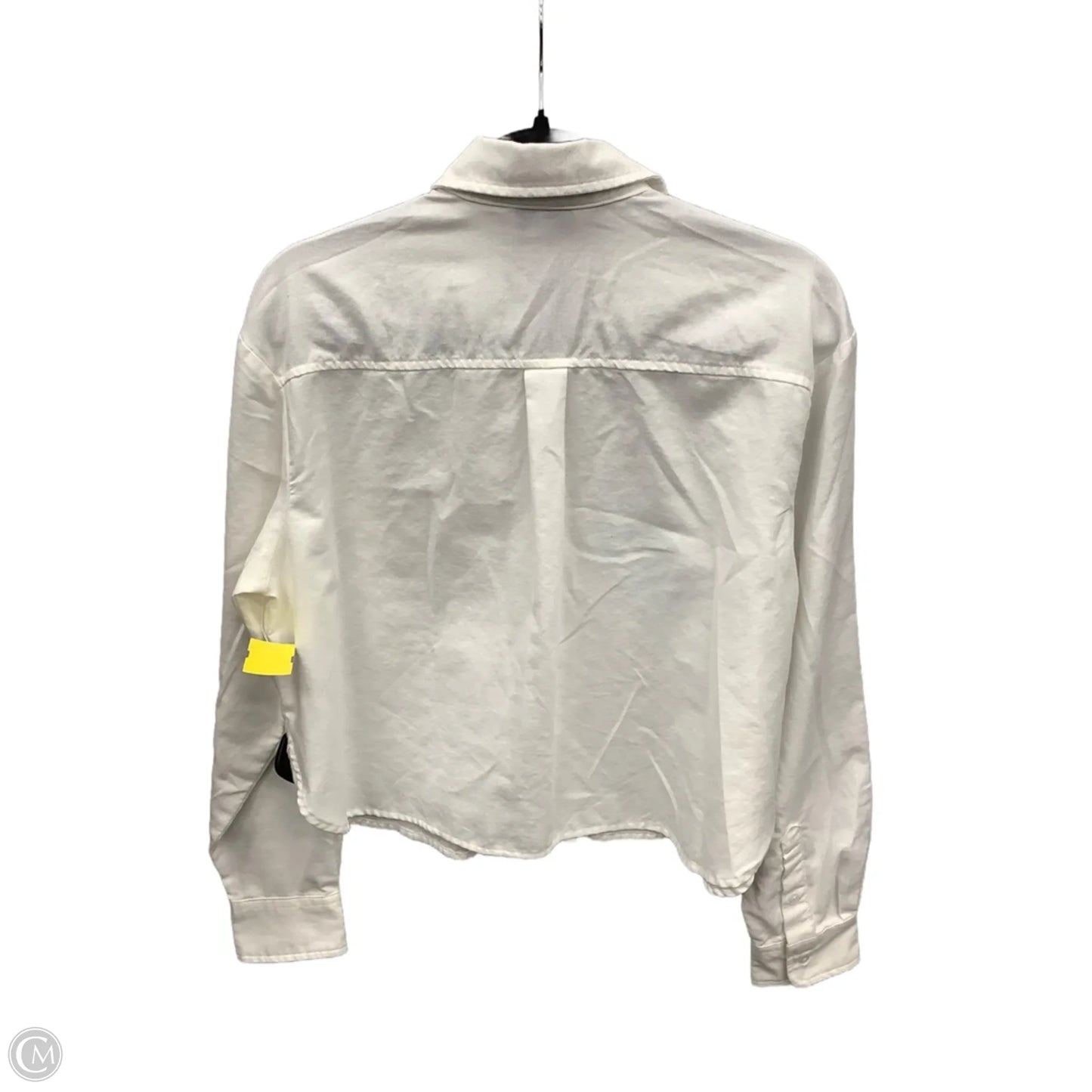 Top Long Sleeve By Old Navy In White, Size: M