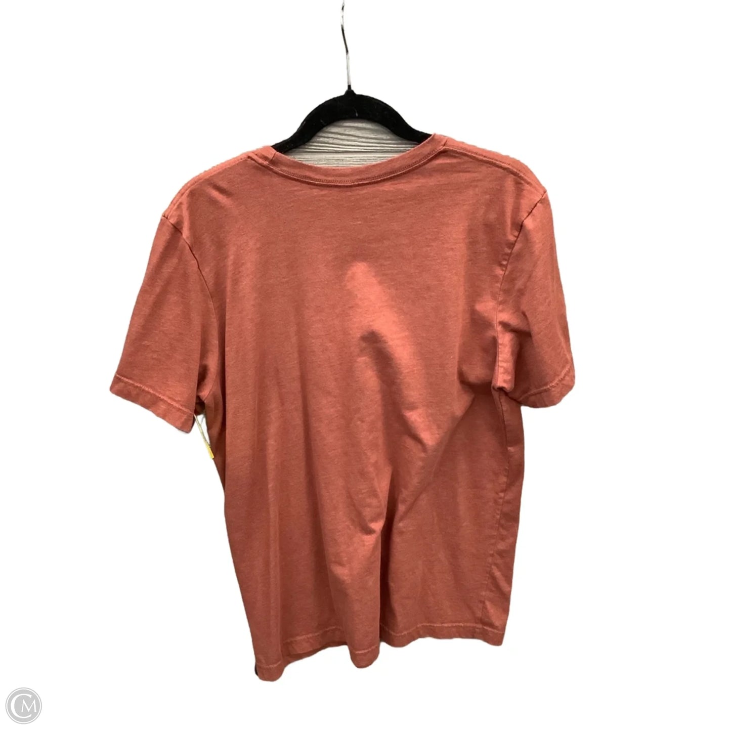 Top Short Sleeve By Canvas In Bronze, Size: L