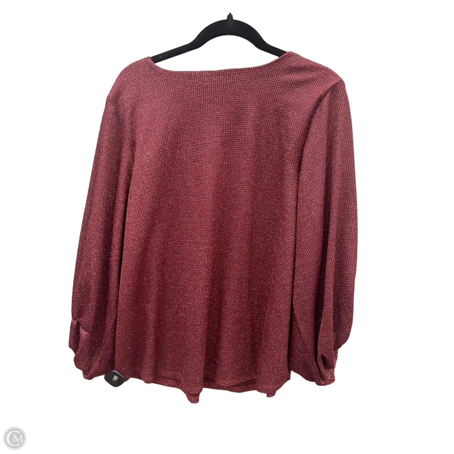 Top Long Sleeve By Maurices In Red, Size: Xxl