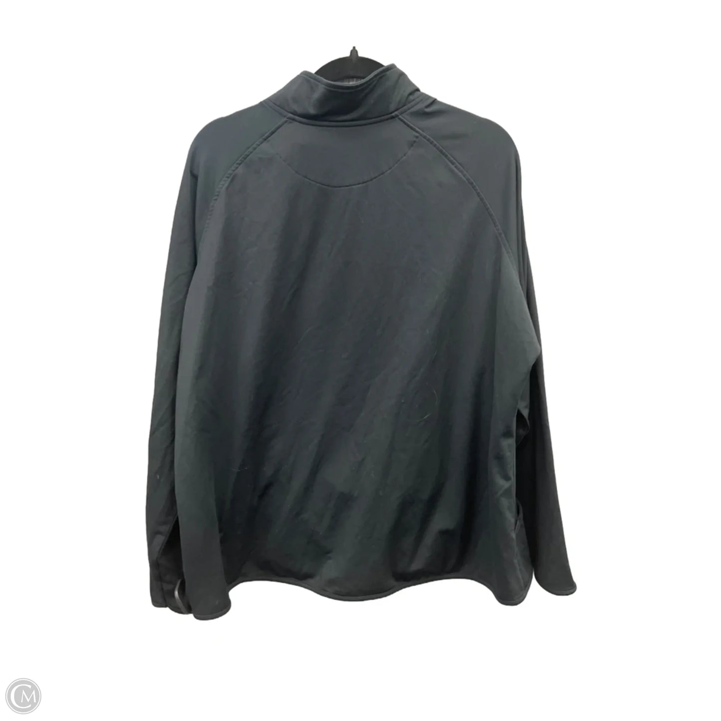 Athletic Top Long Sleeve Collar By Clothes Mentor In Black, Size: 3x