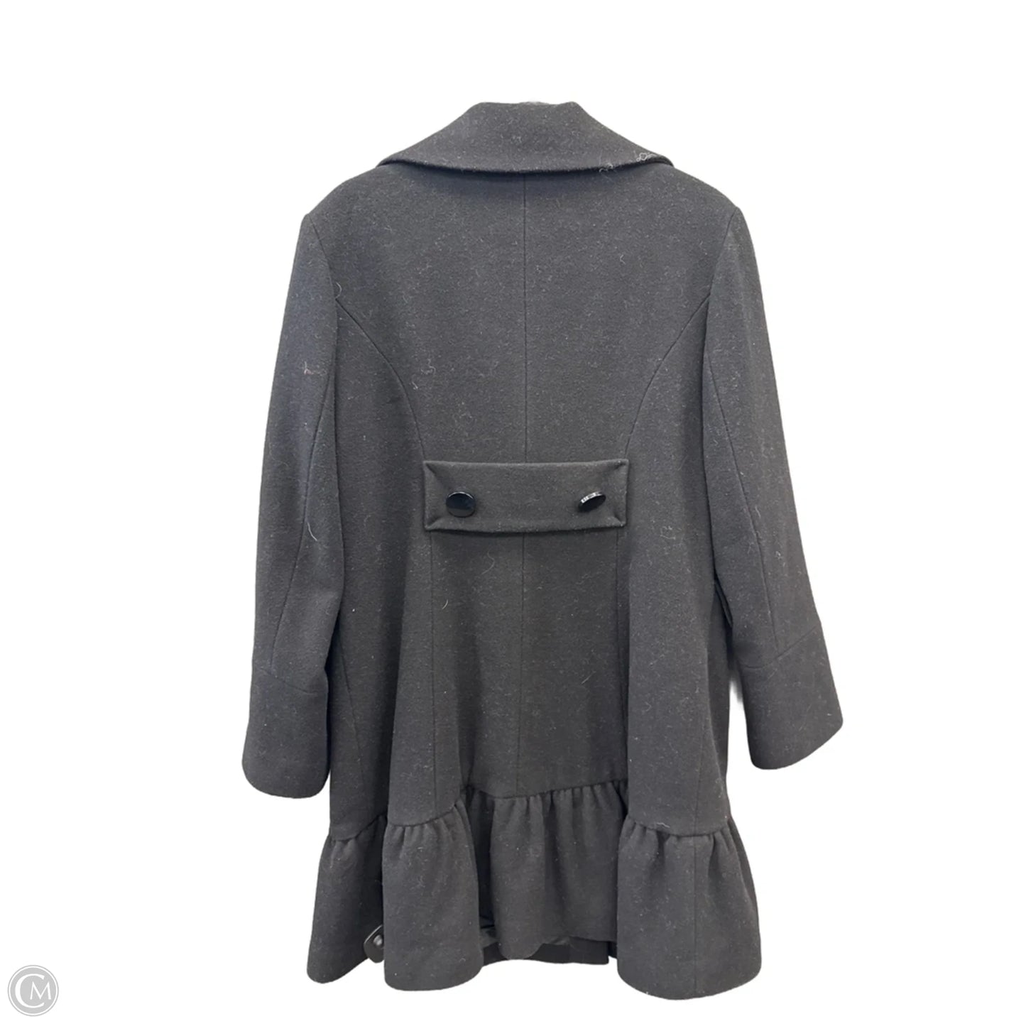 Coat Wool By Apt 9 In Black, Size: L