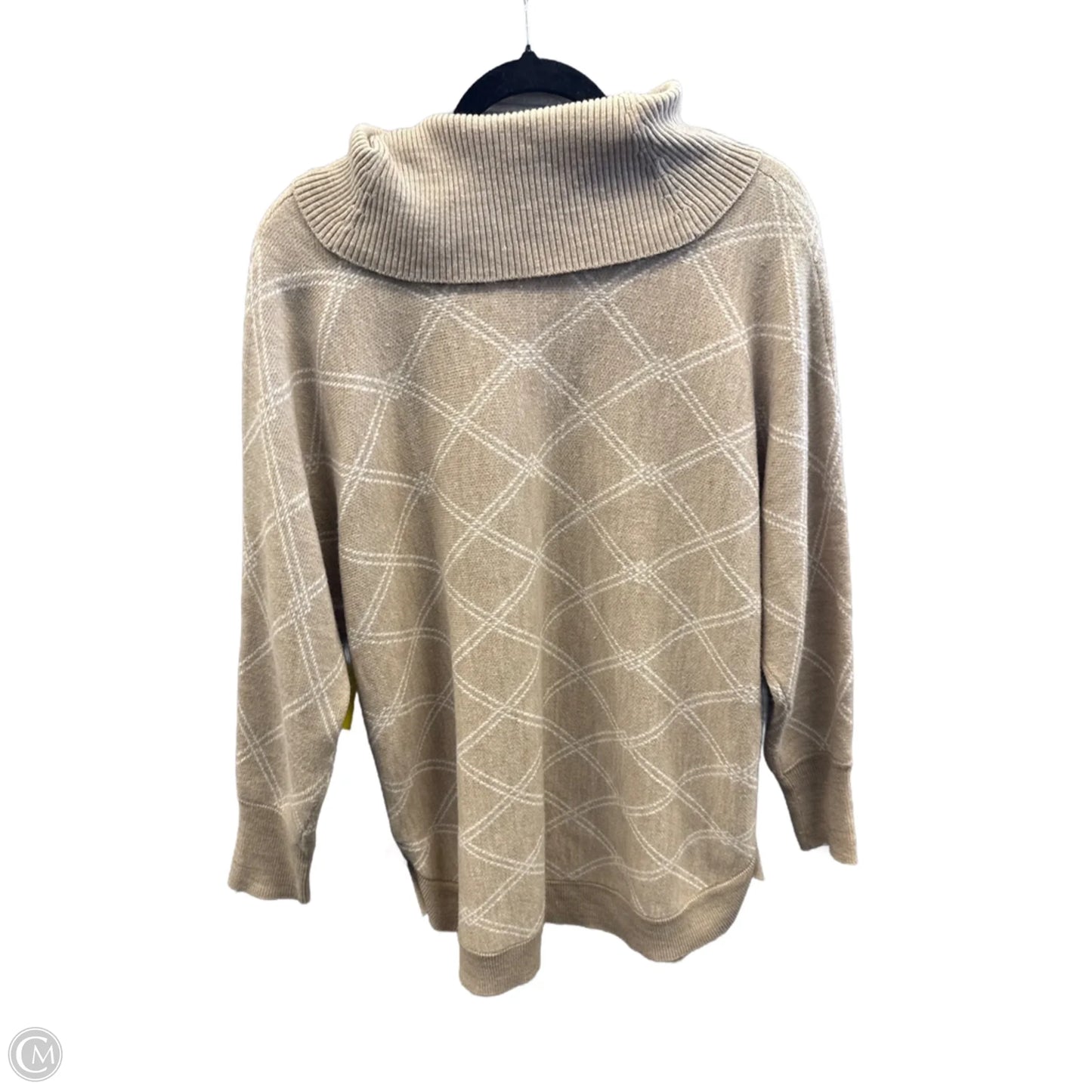 Sweater By Liz Claiborne In Tan, Size: Xl
