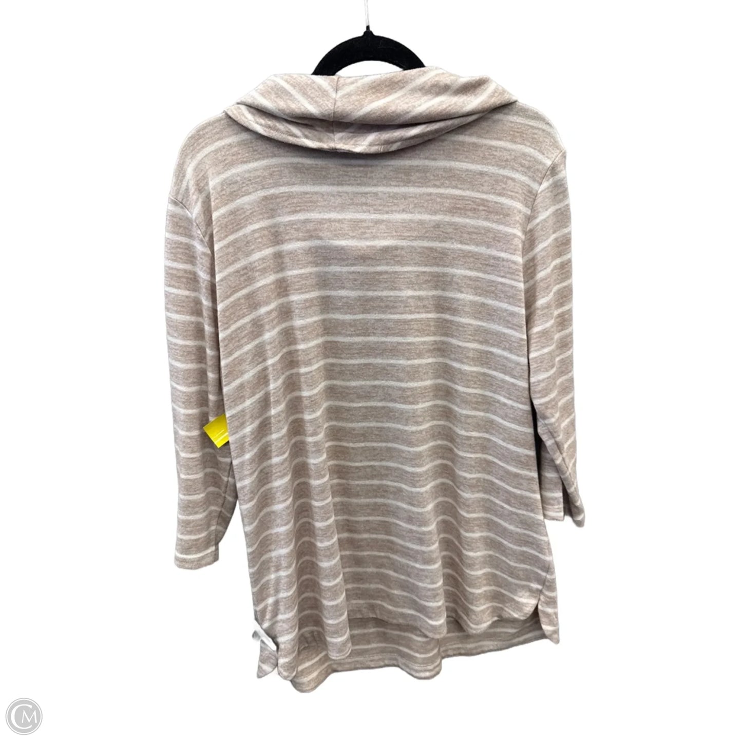 Top Long Sleeve By Croft And Barrow In Striped Pattern, Size: Xxl