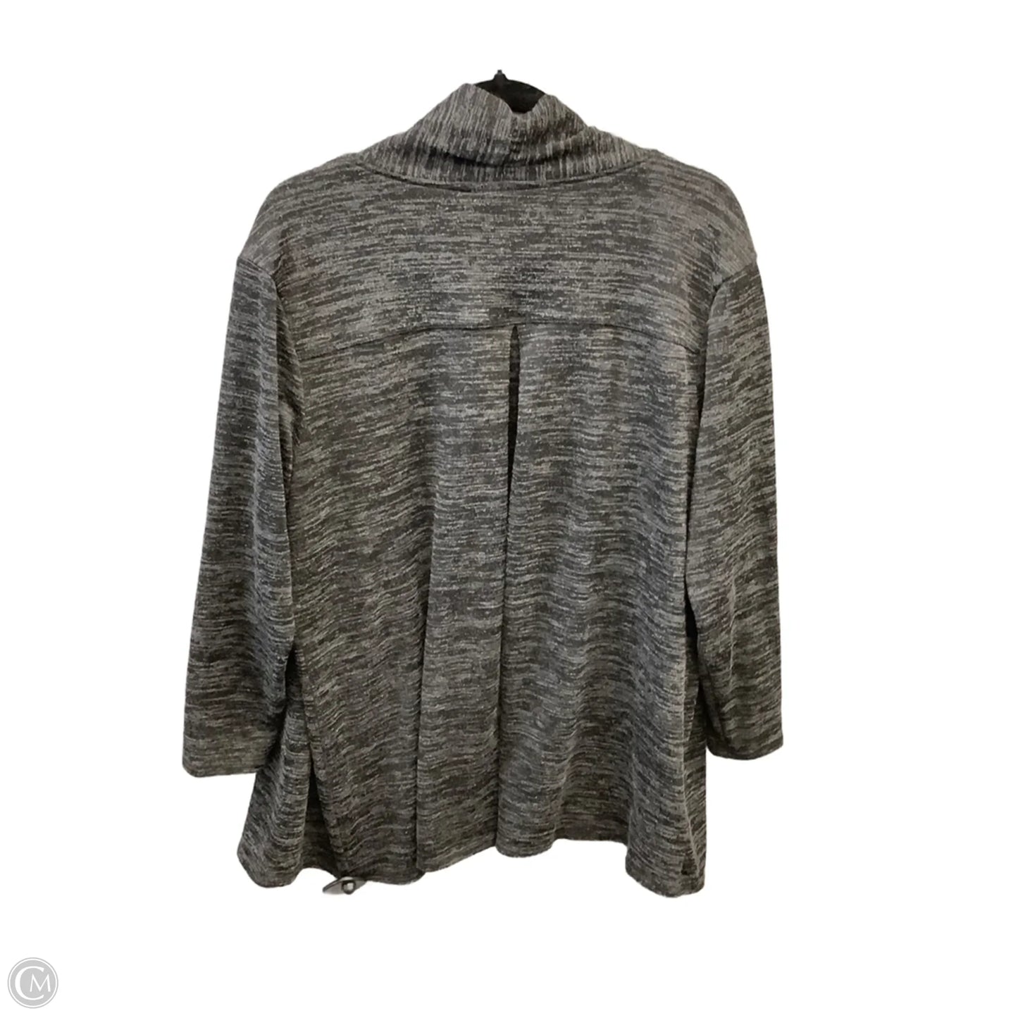 Cardigan By Notations In Grey, Size: 1x