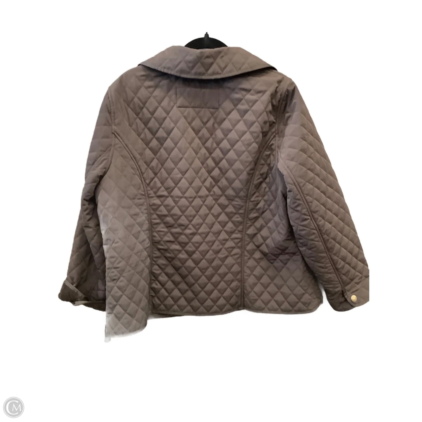 Jacket Puffer & Quilted By Lane Bryant In Brown, Size: Xl