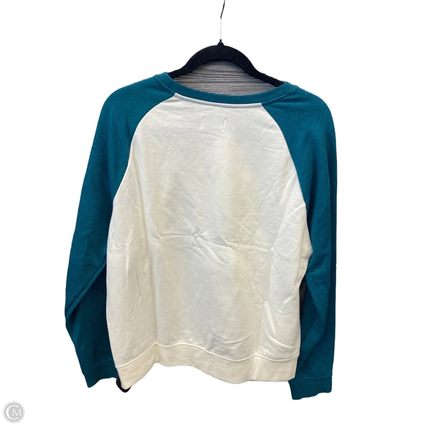 Sweatshirt Crewneck By Hurley In Cream & Green, Size: L