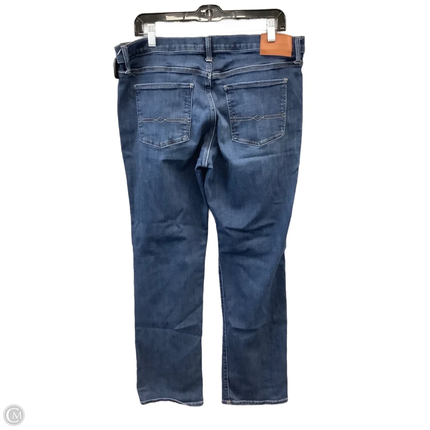 Jeans Straight By Lucky Brand In Blue Denim, Size: 14