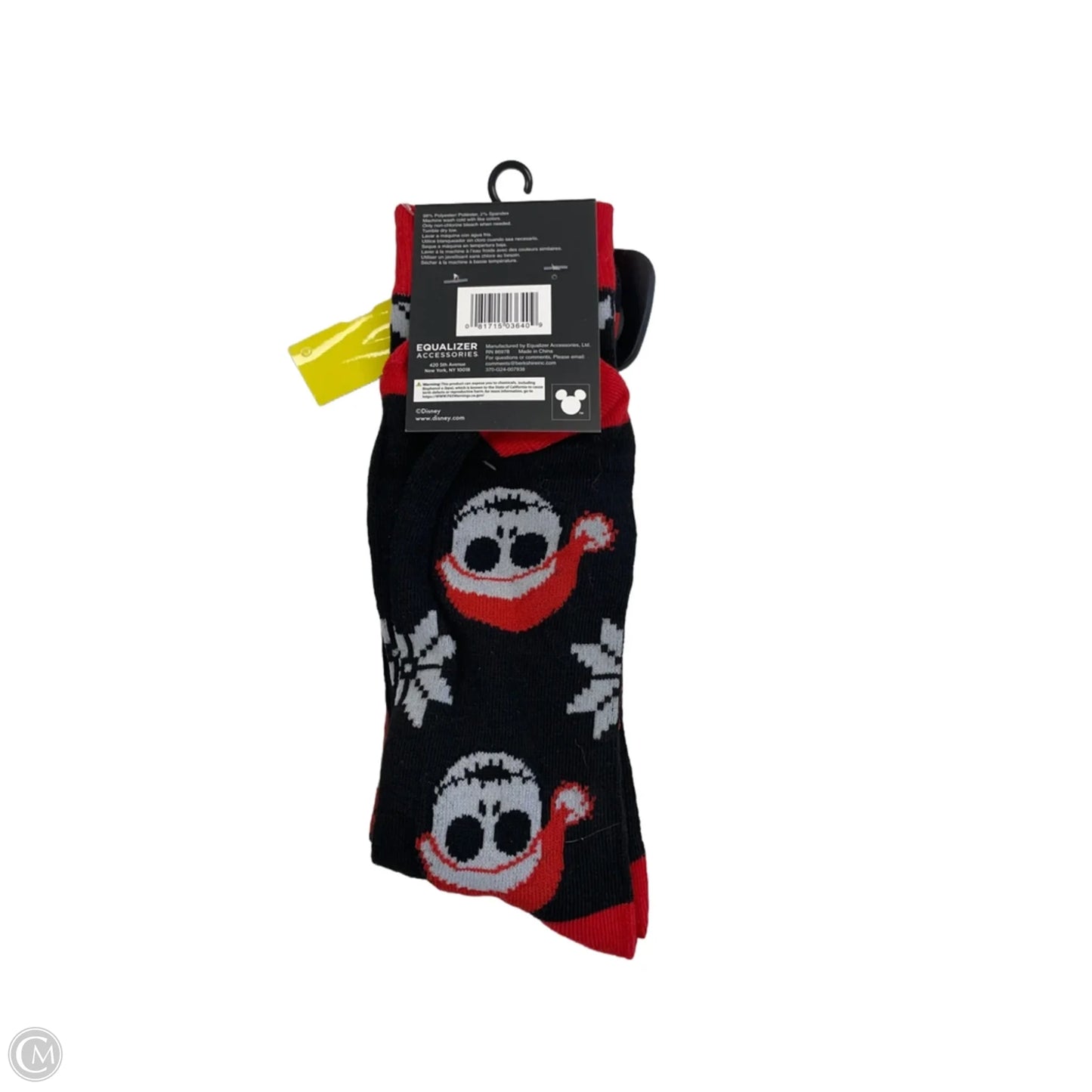 Socks By Disney In Black & Red, Size: Osfm