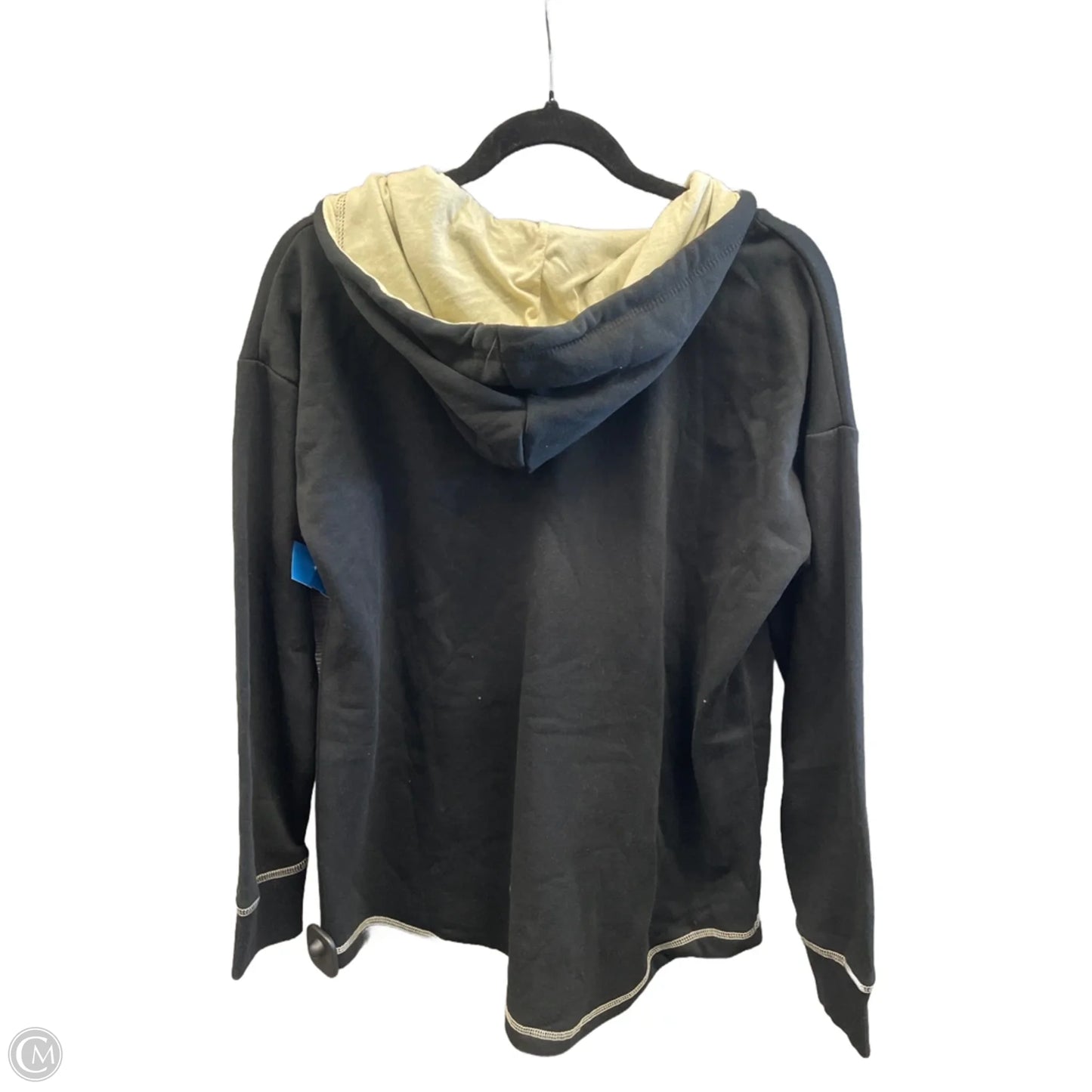 Athletic Sweatshirt Hoodie By Colosseum In Black & Gold, Size: L