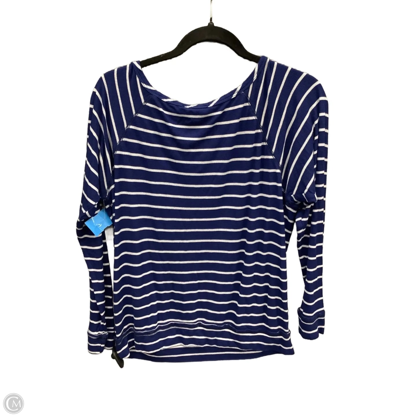 Top Long Sleeve By Tart In Blue, Size: M