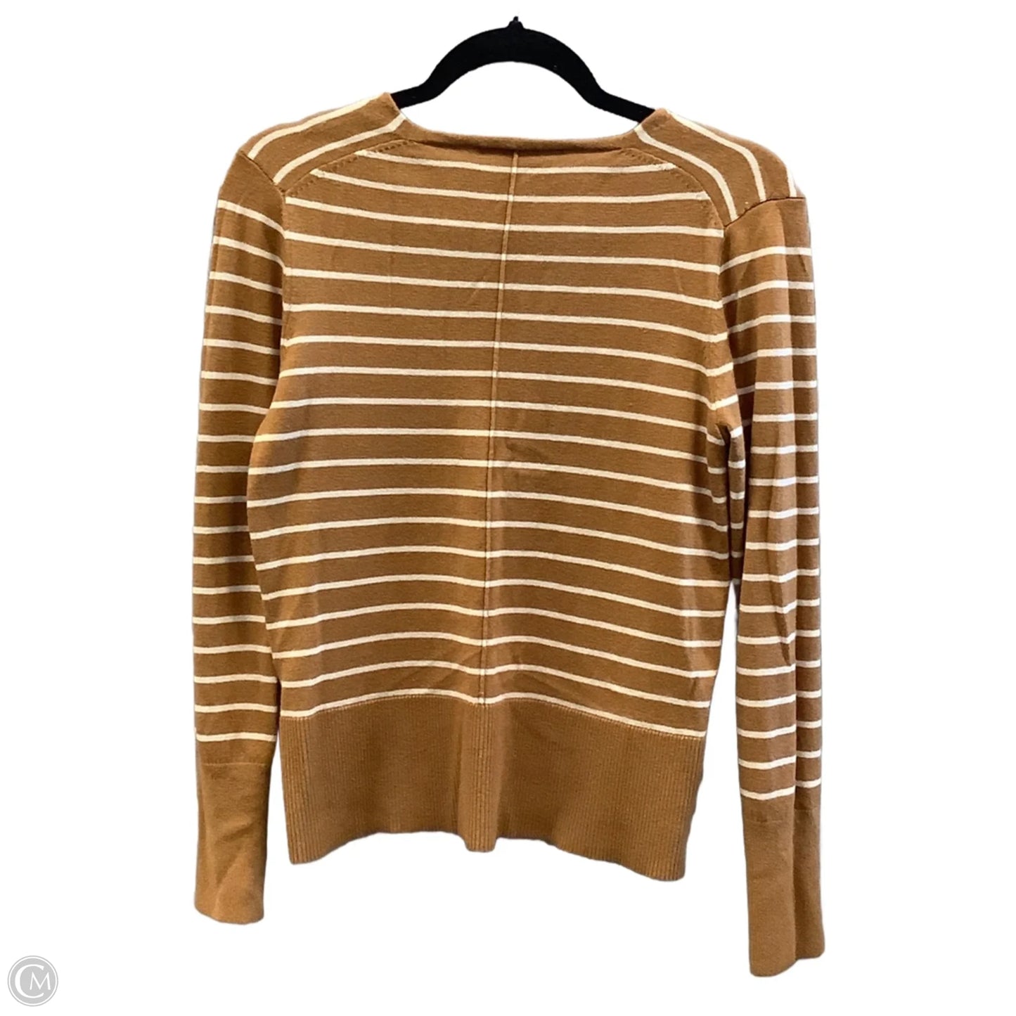 Top Long Sleeve By Loft In Gold, Size: M