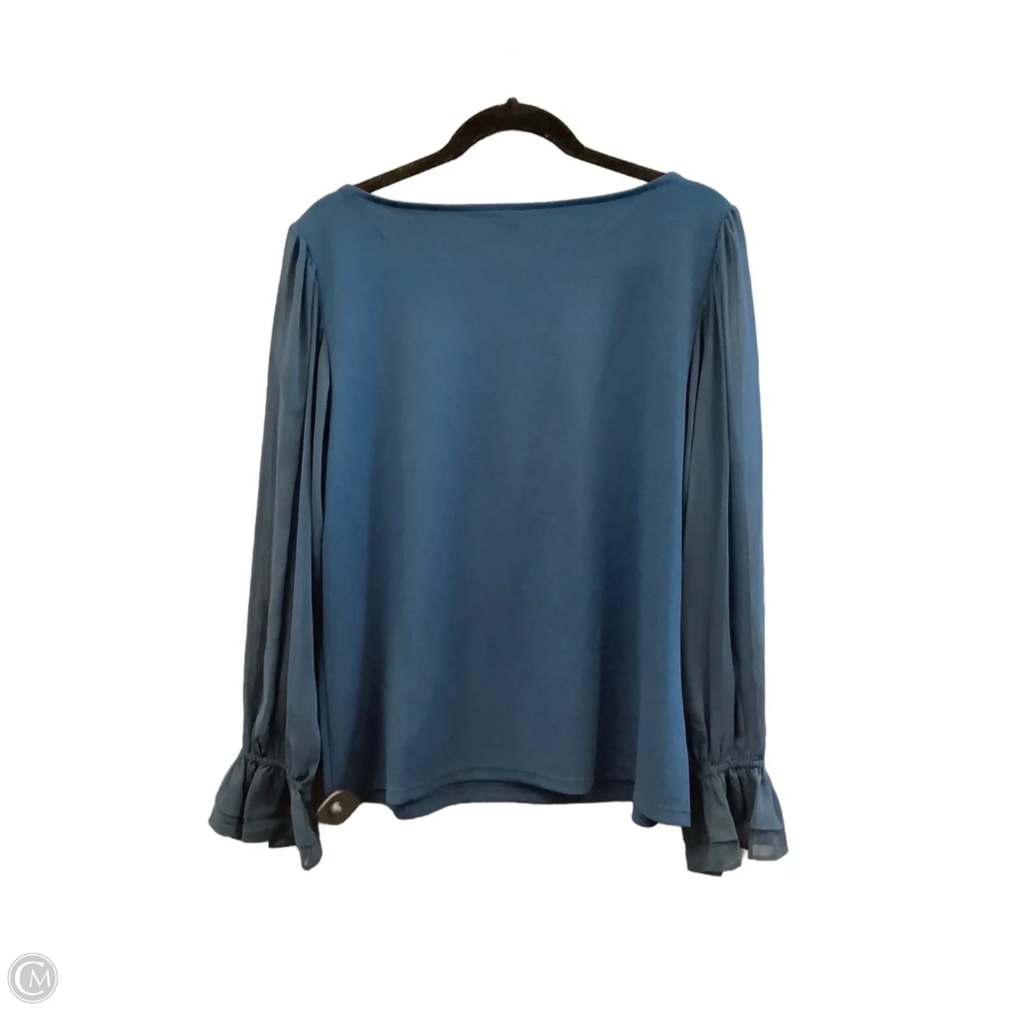 Top Long Sleeve By Ann Taylor In Blue, Size: Xl