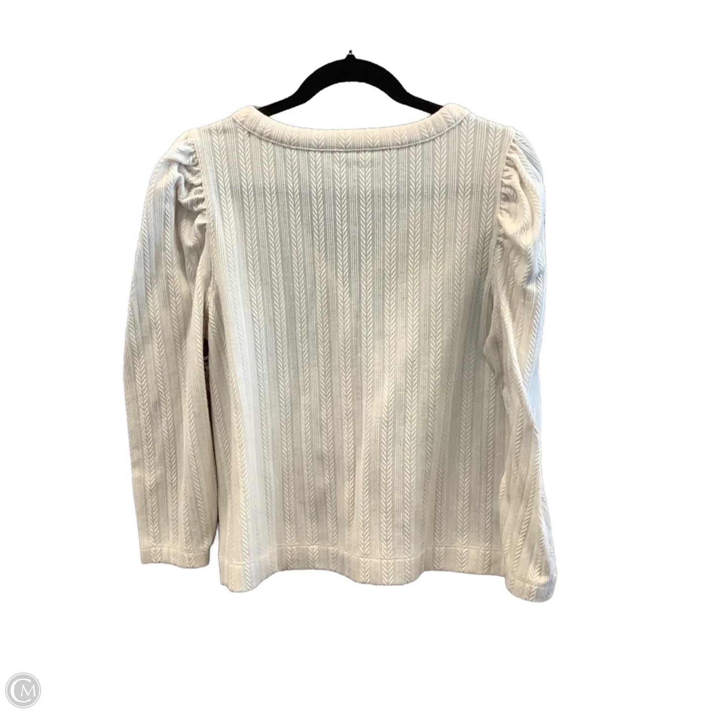 Sweater By Loft In White, Size: L