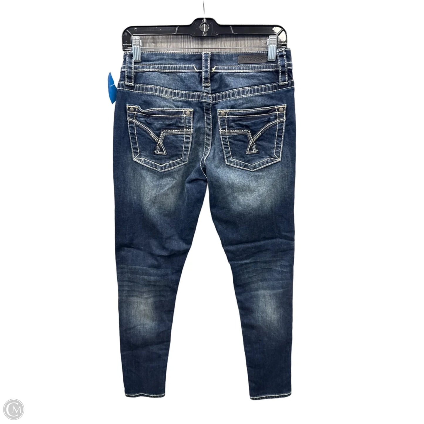 Jeans Skinny By Vigoss In Blue Denim, Size: 4