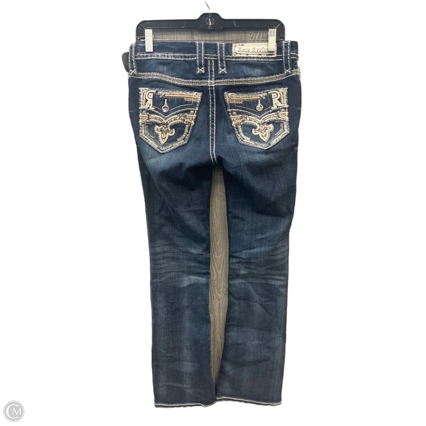 Jeans Boot Cut By Rock Revival In Blue Denim, Size: 2