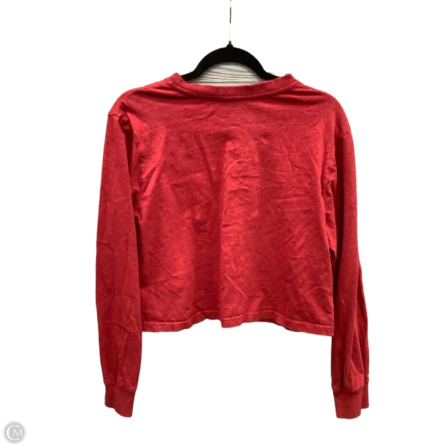Top Long Sleeve By Wrangler In Red, Size: S