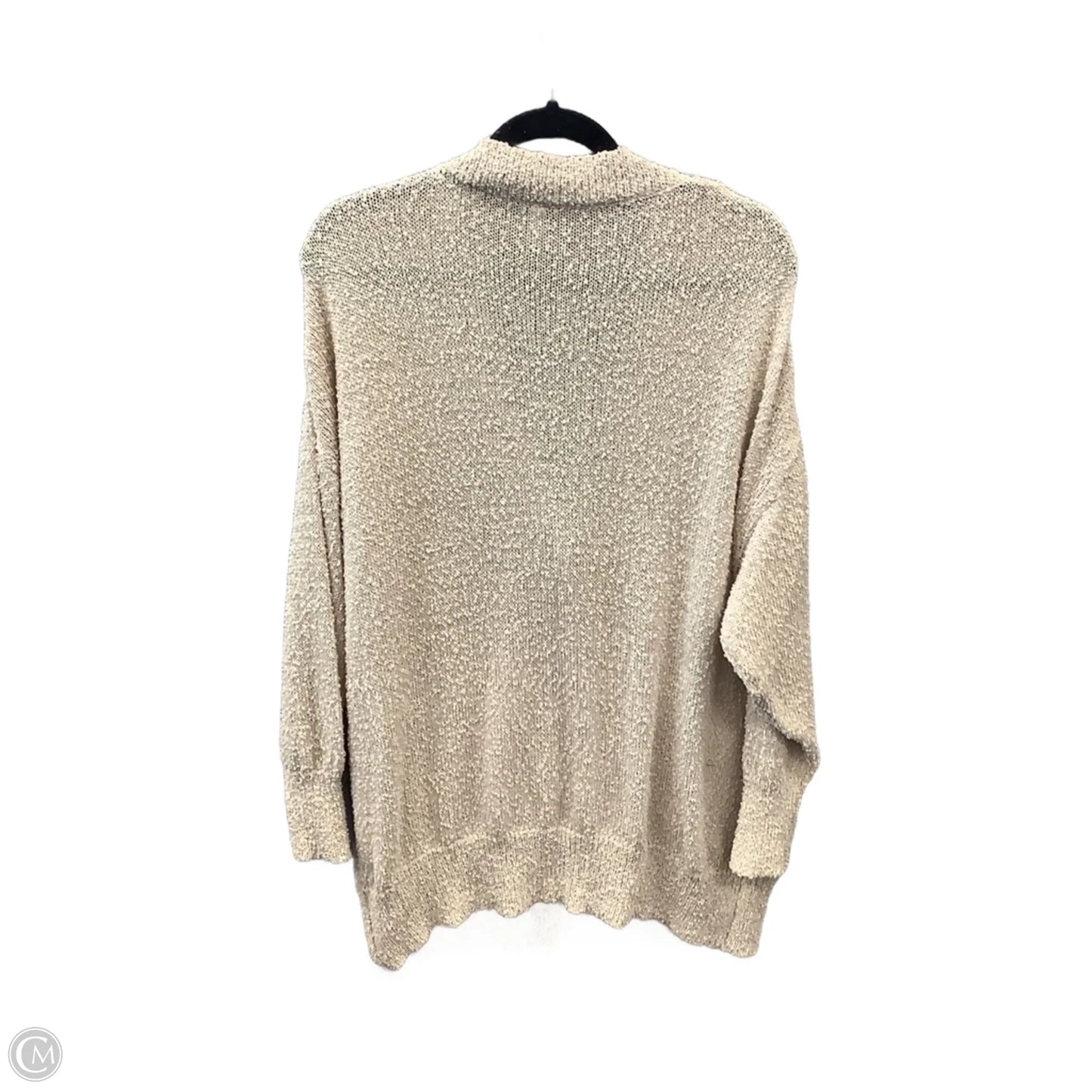 Sweater Cardigan By Glam In Tan, Size: M