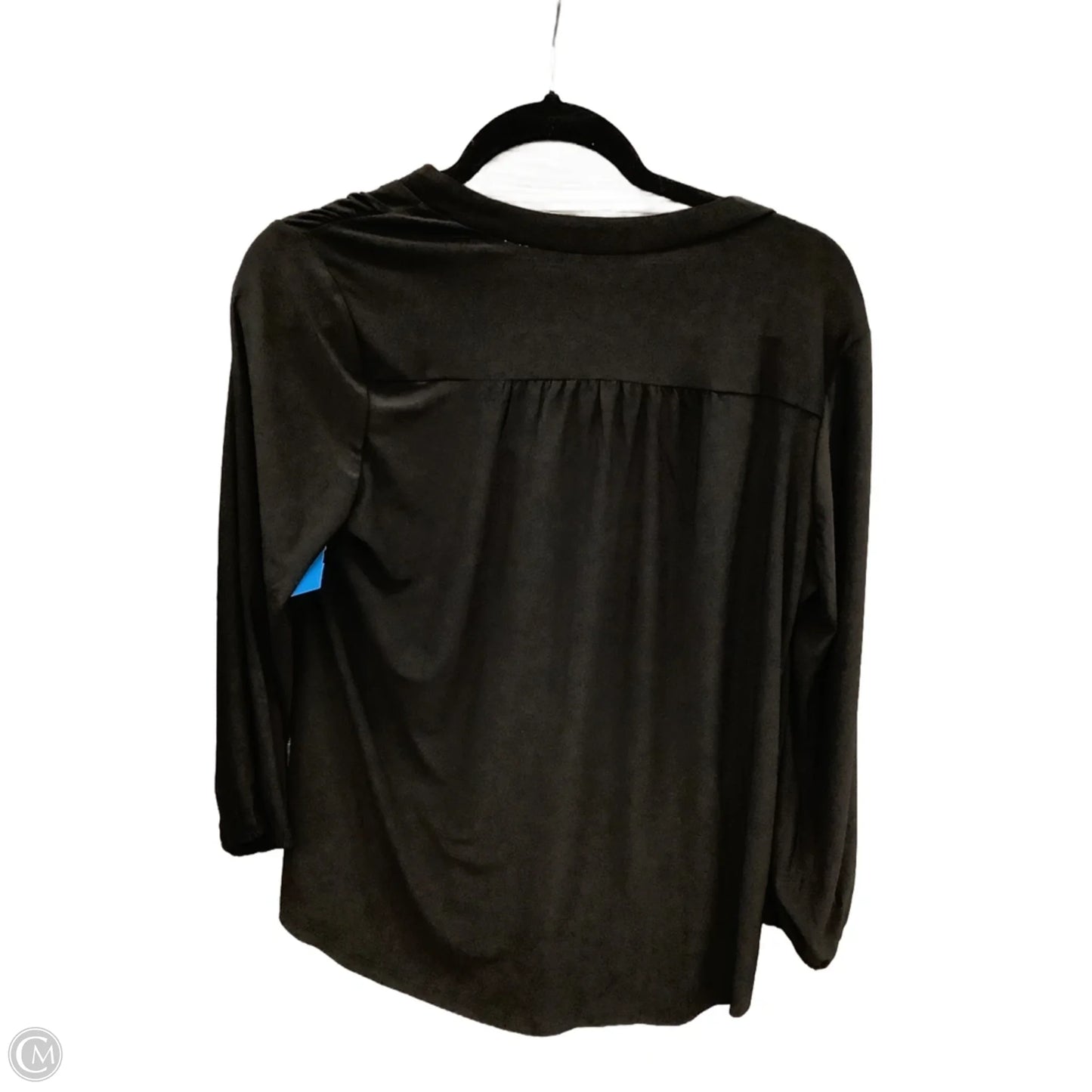 Blouse Long Sleeve By Vince Camuto In Black, Size: S