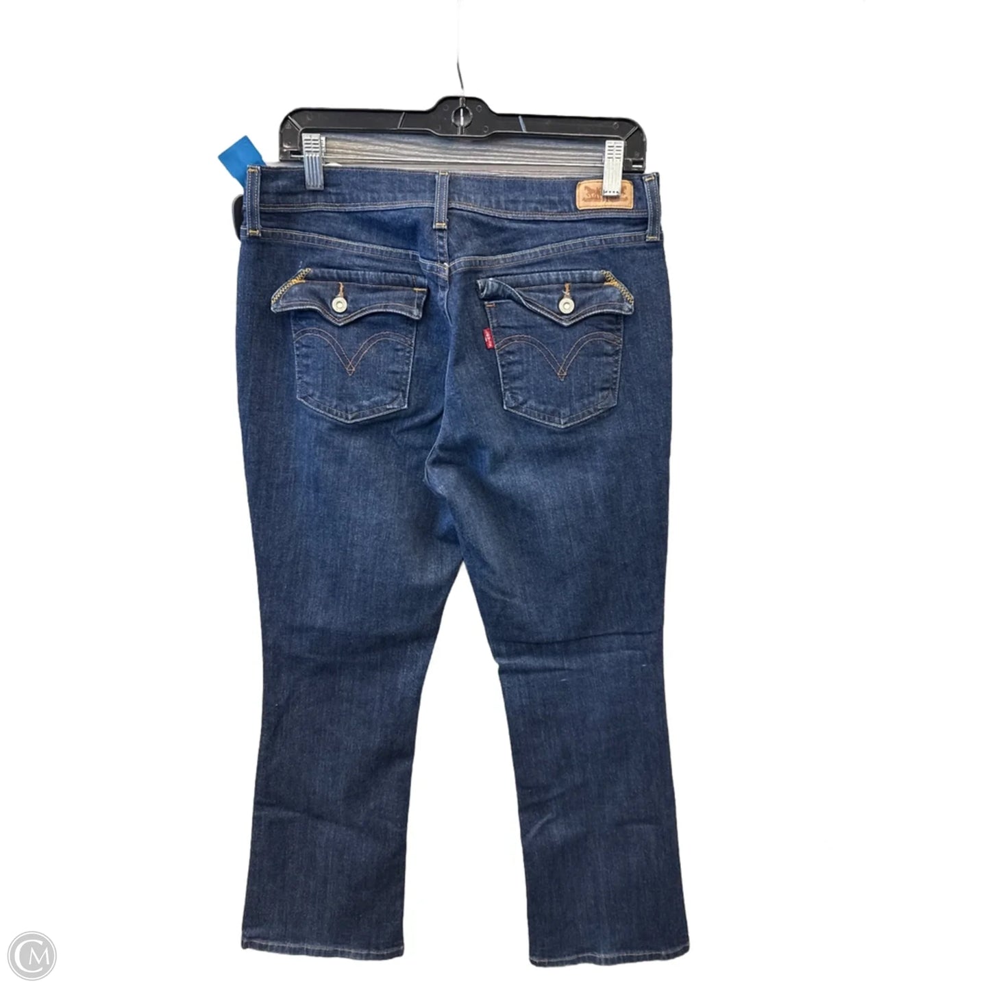 Jeans Boot Cut By Levis In Blue Denim, Size: 12