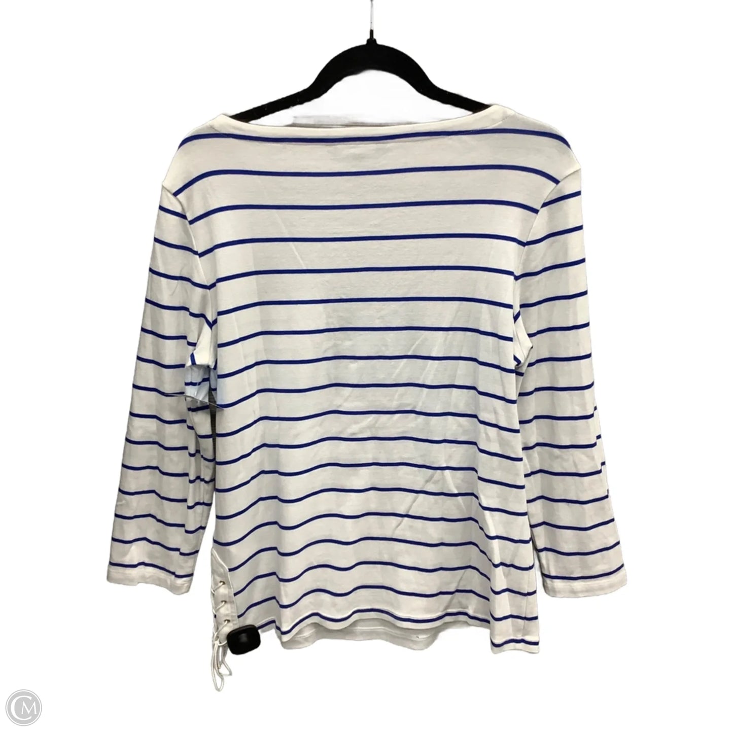 Top Long Sleeve By Lauren By Ralph Lauren In Striped Pattern, Size: Xl