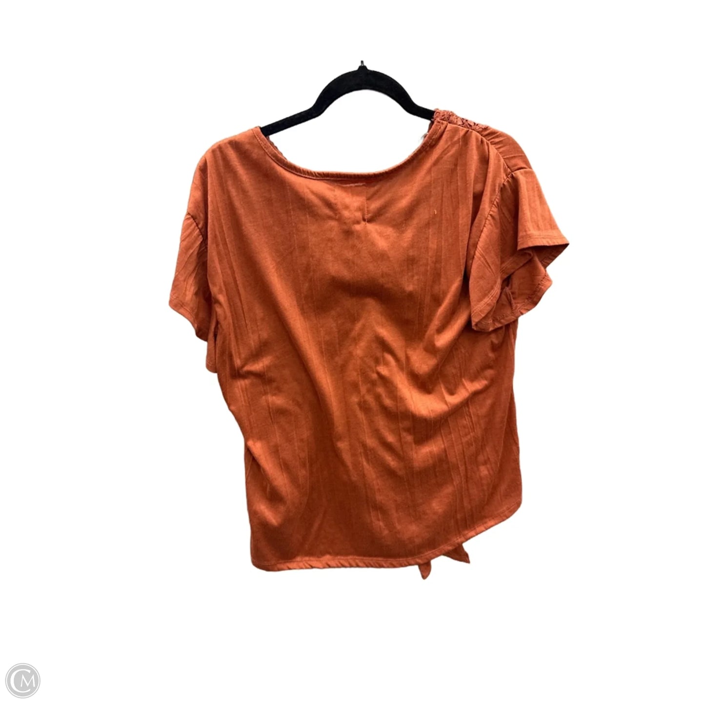 Top Short Sleeve By New York Laundry In Brown, Size: M