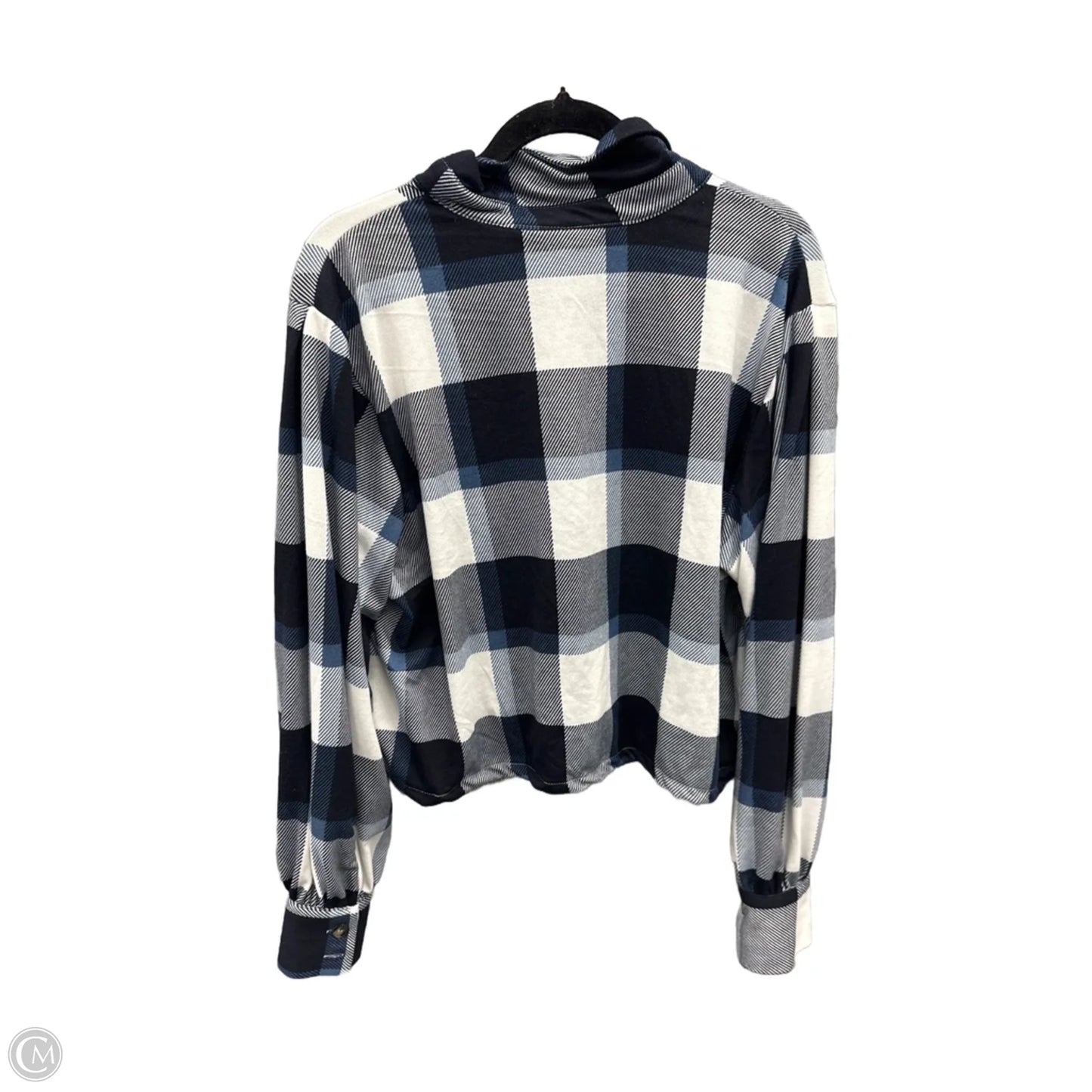 Top Long Sleeve By Passport In Plaid Pattern, Size: Xl