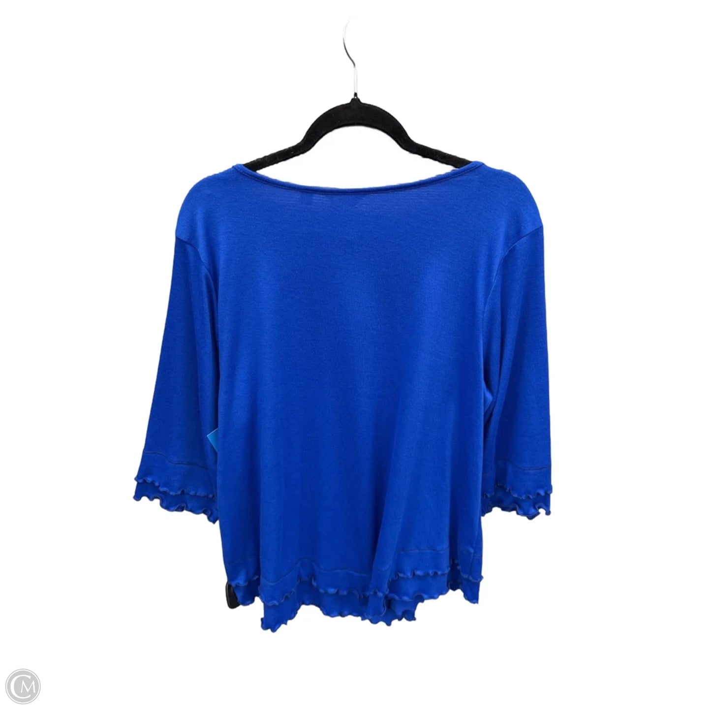 Top Long Sleeve By Coral Bay In Blue, Size: 2x