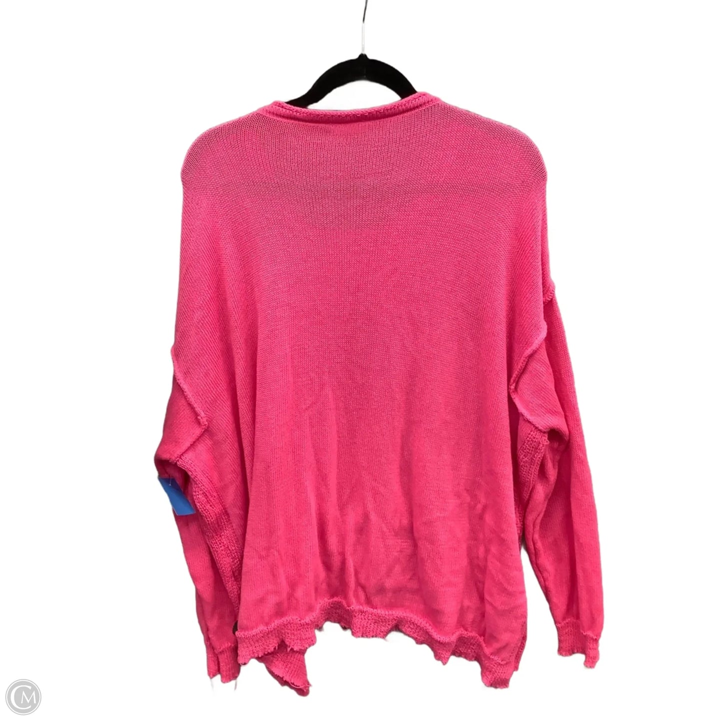 Top Long Sleeve By Easel In Pink, Size: M