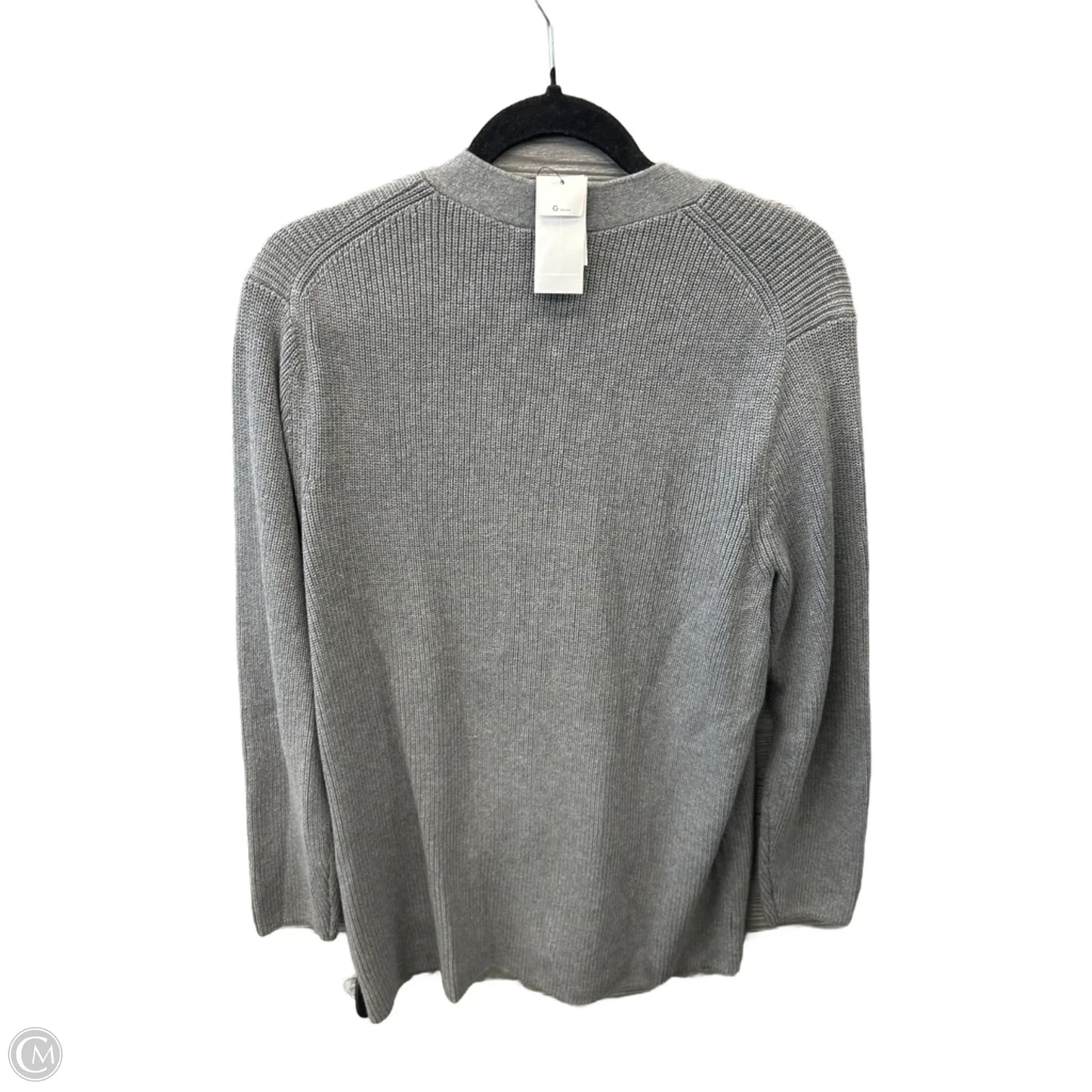 Sweater Cardigan By Banana Republic In Grey, Size: L