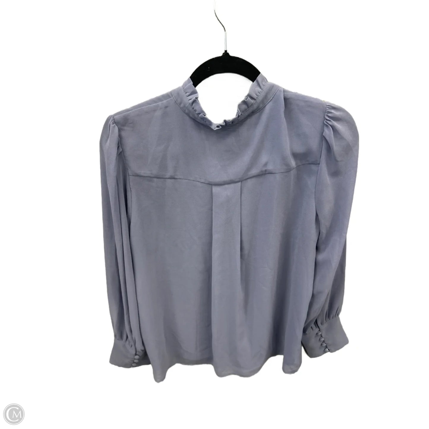 Blouse Long Sleeve By Ann Taylor In Purple, Size: M