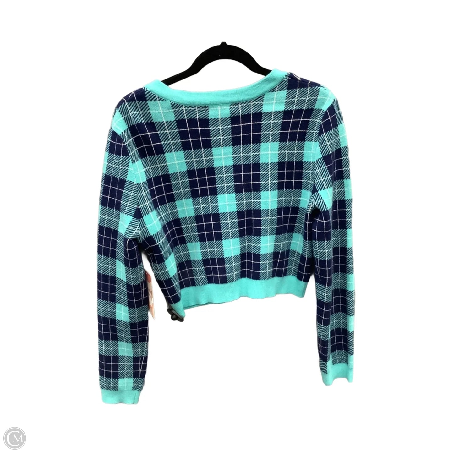 Sweater Cardigan By Clothes Mentor In Blue, Size: Xl