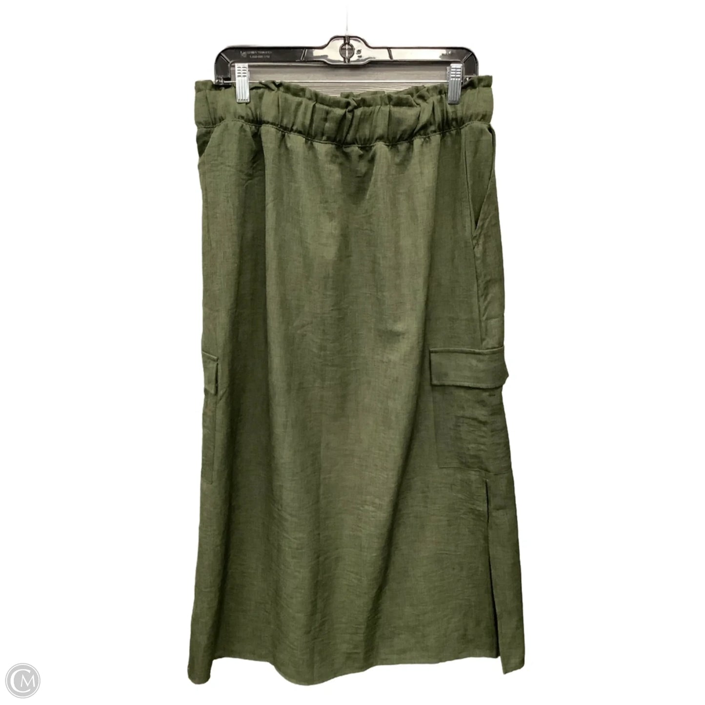 Skirt Maxi By Clothes Mentor In Green, Size: 14