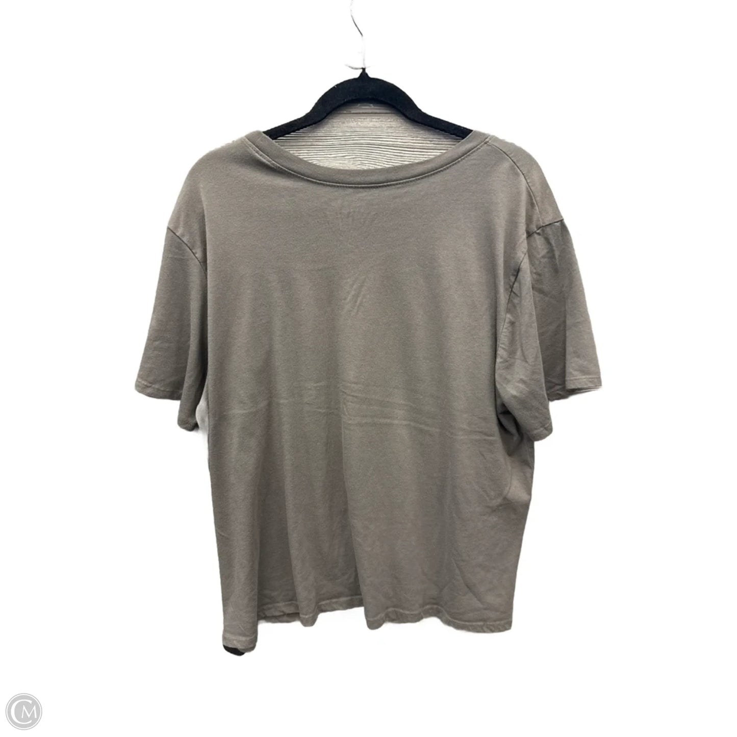 Top Short Sleeve By Clothes Mentor In Grey, Size: 2x