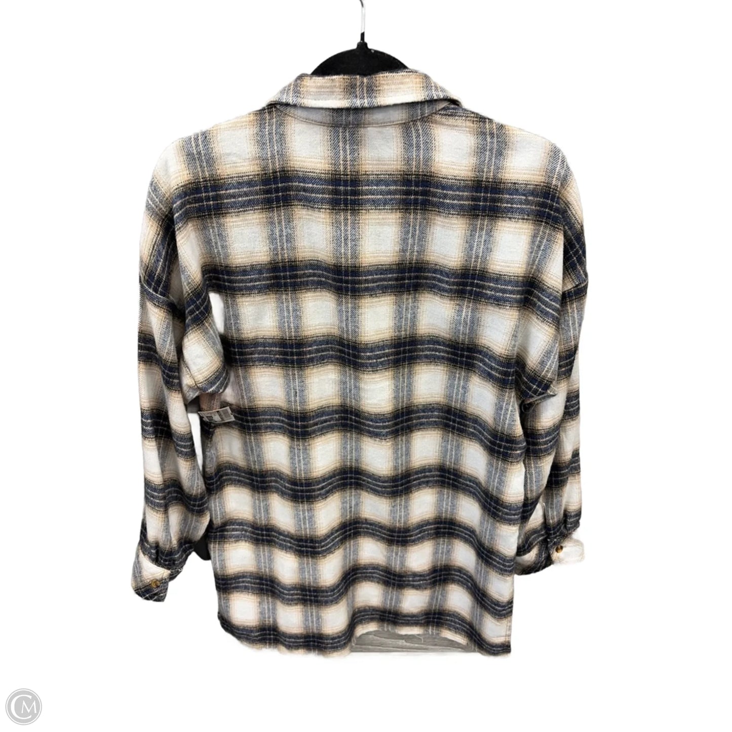 Top Long Sleeve By Clothes Mentor In Plaid Pattern, Size: S