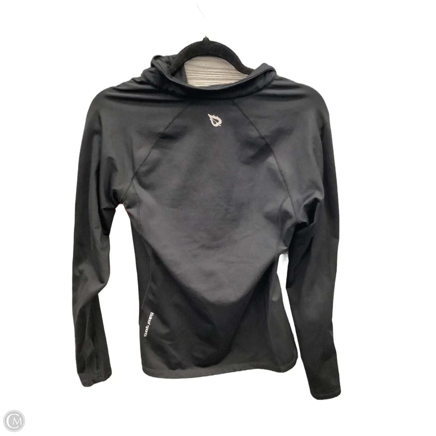 Athletic Top Long Sleeve Collar By Baleaf In Black & Pink, Size: M
