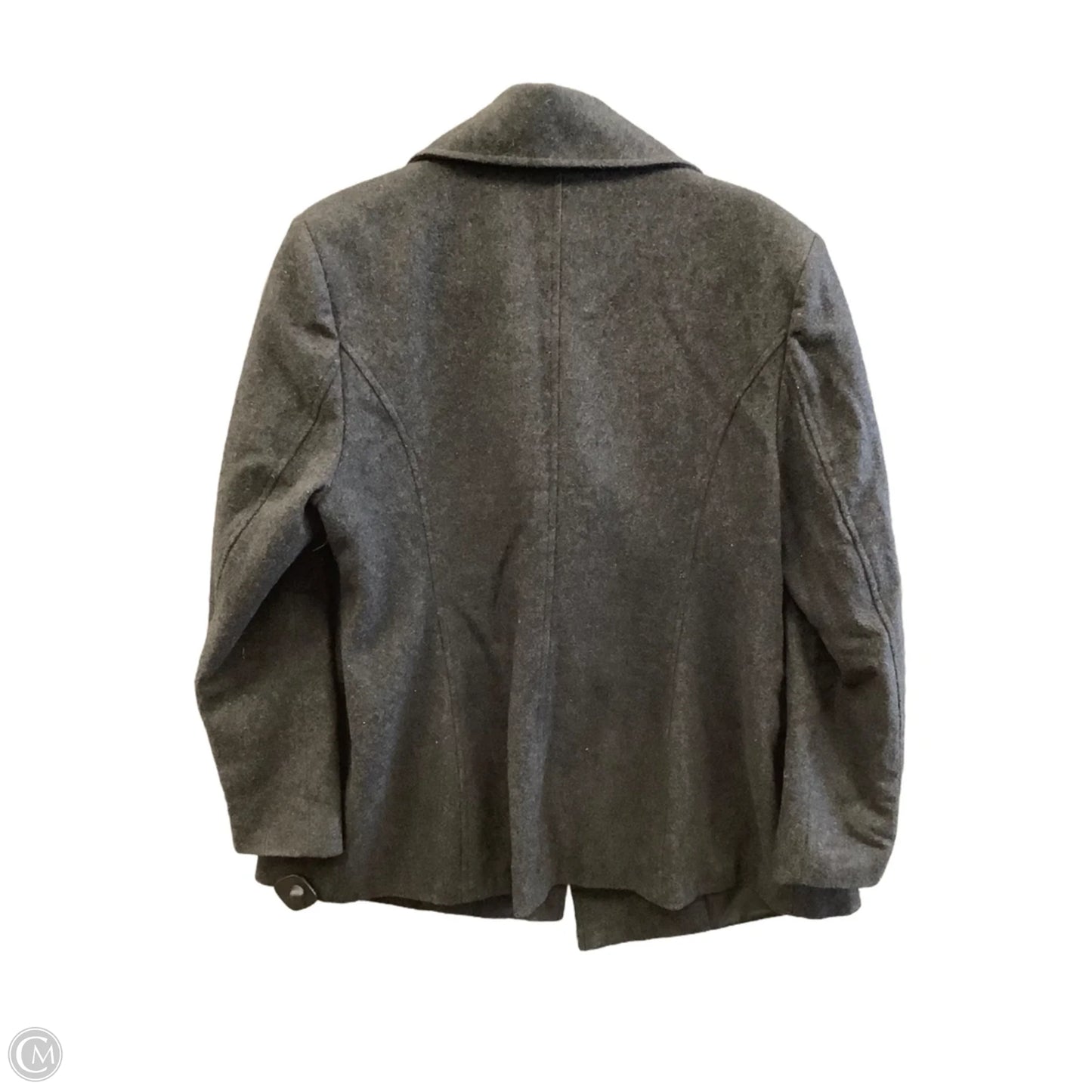 Coat Peacoat By Clothes Mentor In Black, Size: L