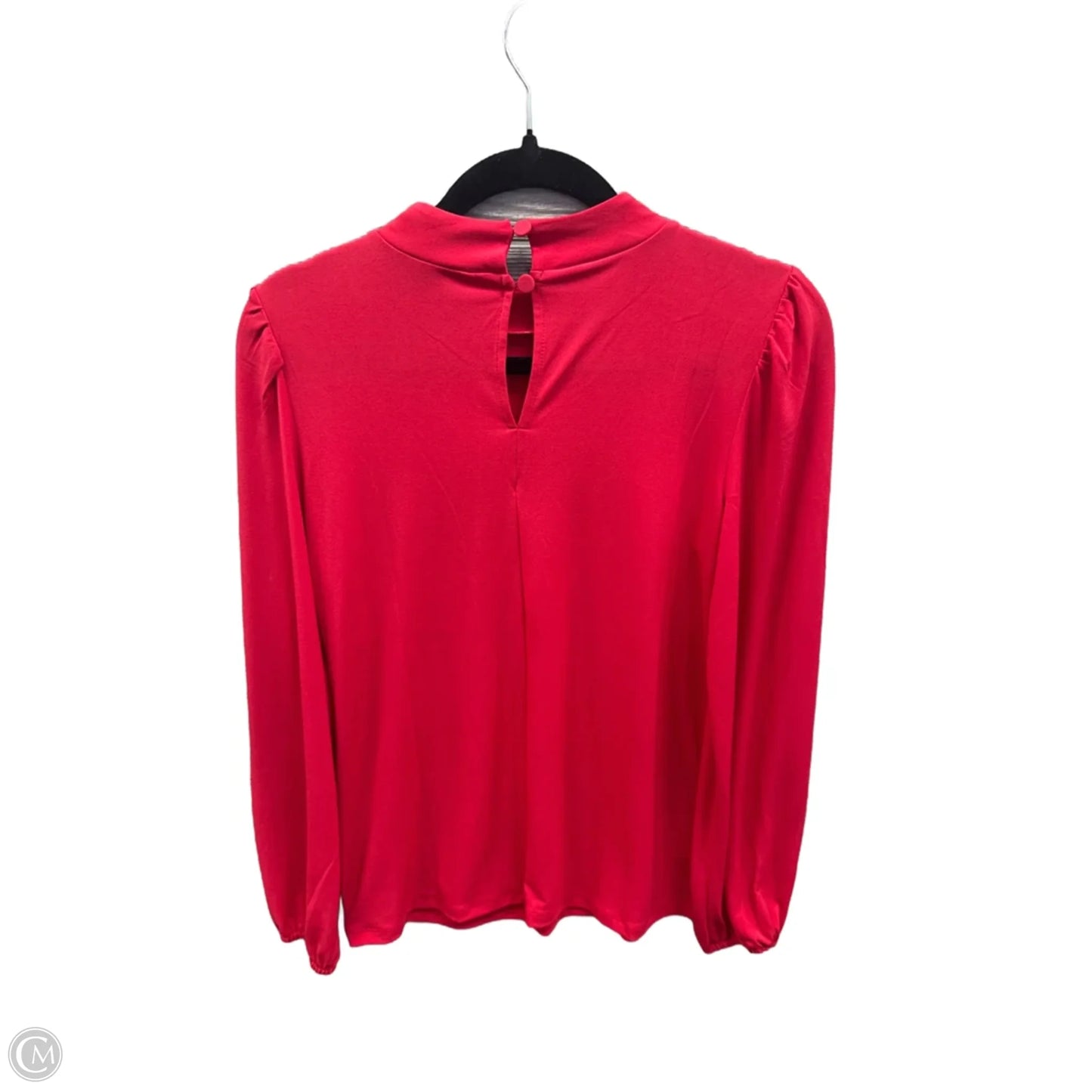 Top Long Sleeve By Ann Taylor In Red, Size: S