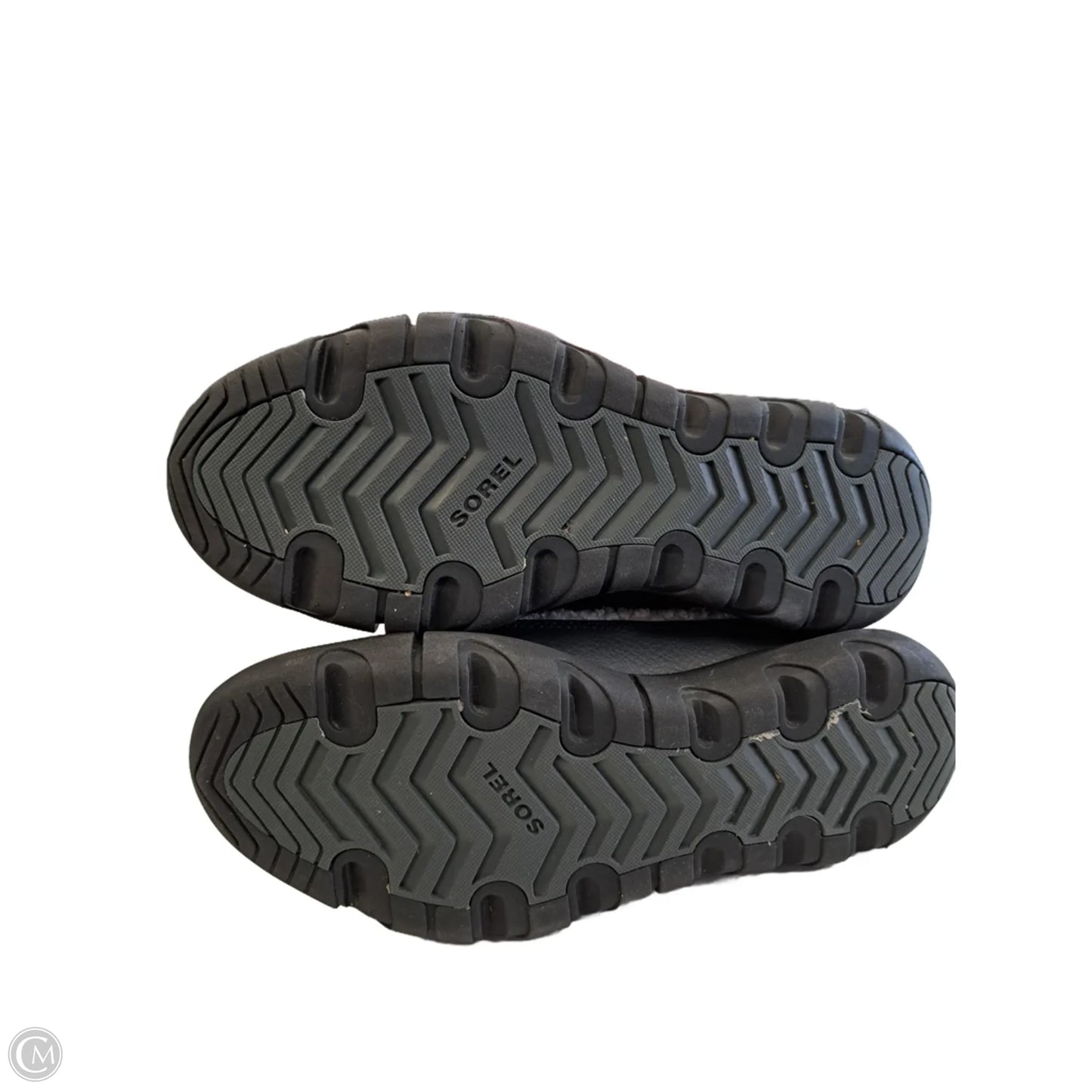 Boots Ankle Flats By Sorel In Black & White, Size: 8.5
