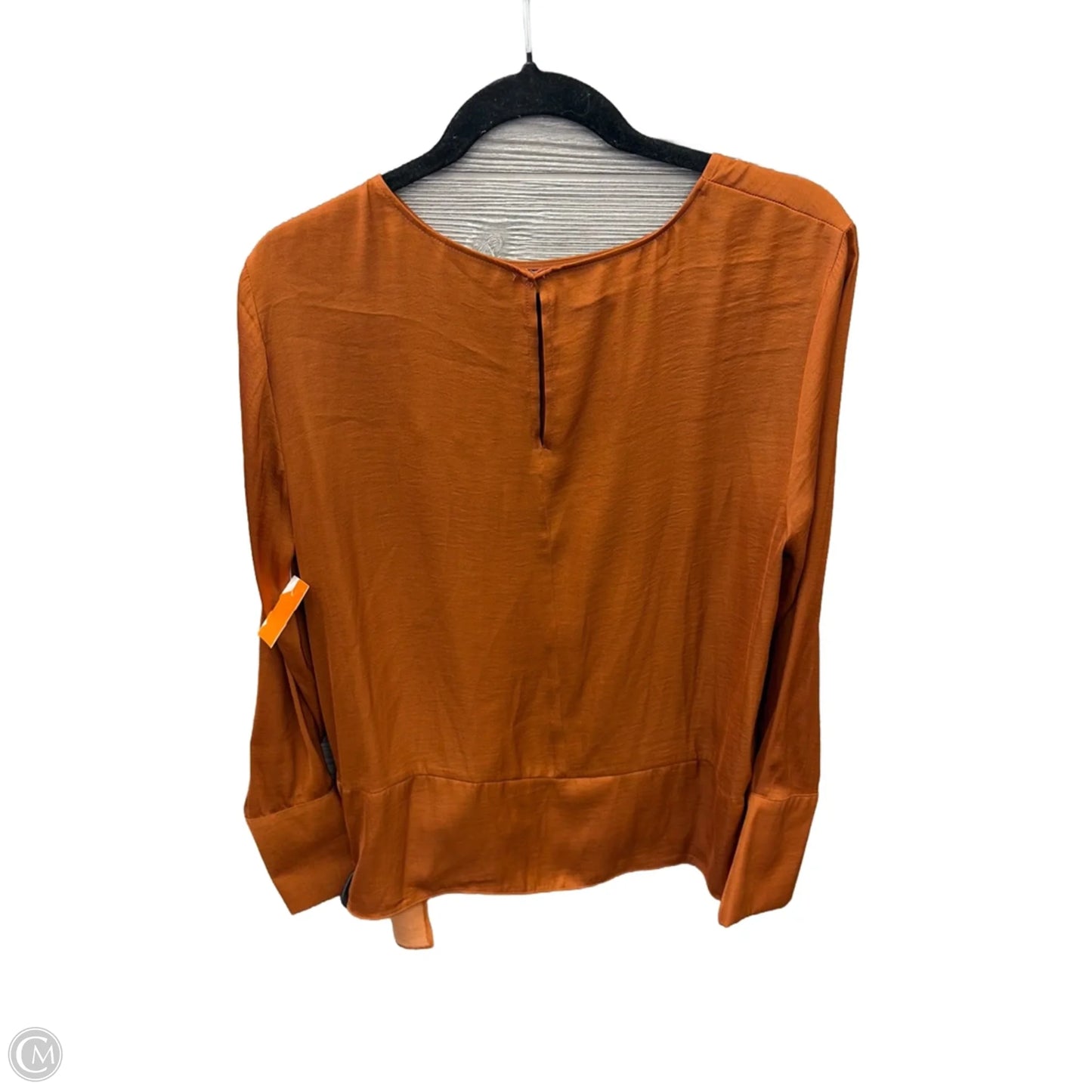 Top Long Sleeve By Simply Vera In Bronze, Size: L